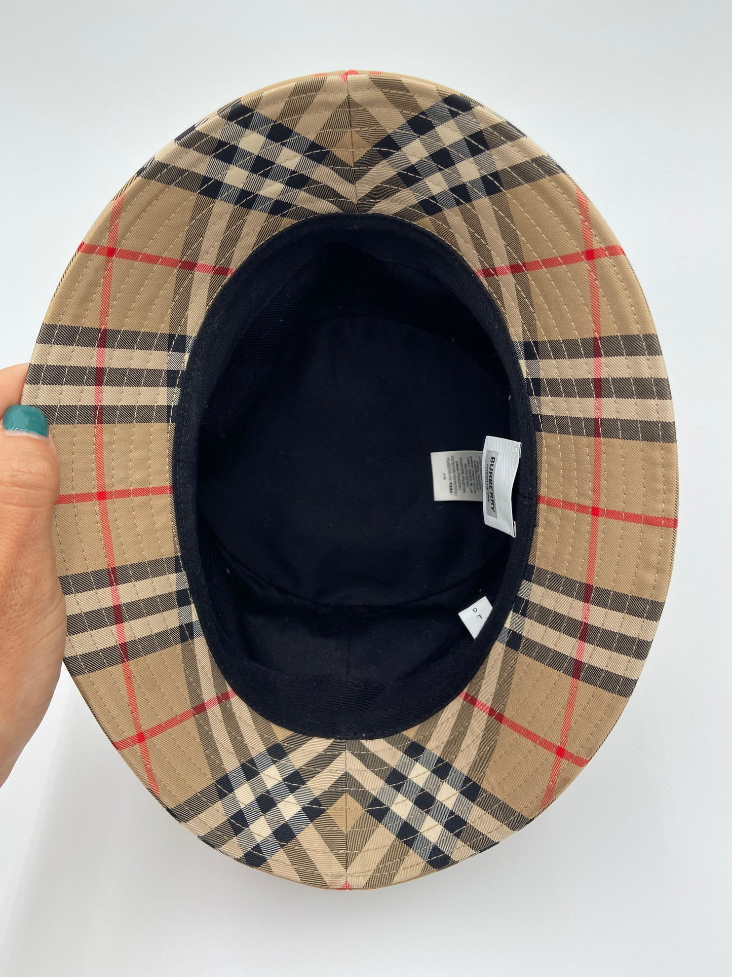 Burberry Nova Check Bucket Hat size L