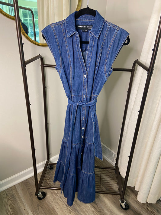 Veronica Beard Arnetta Denim Dress size 0