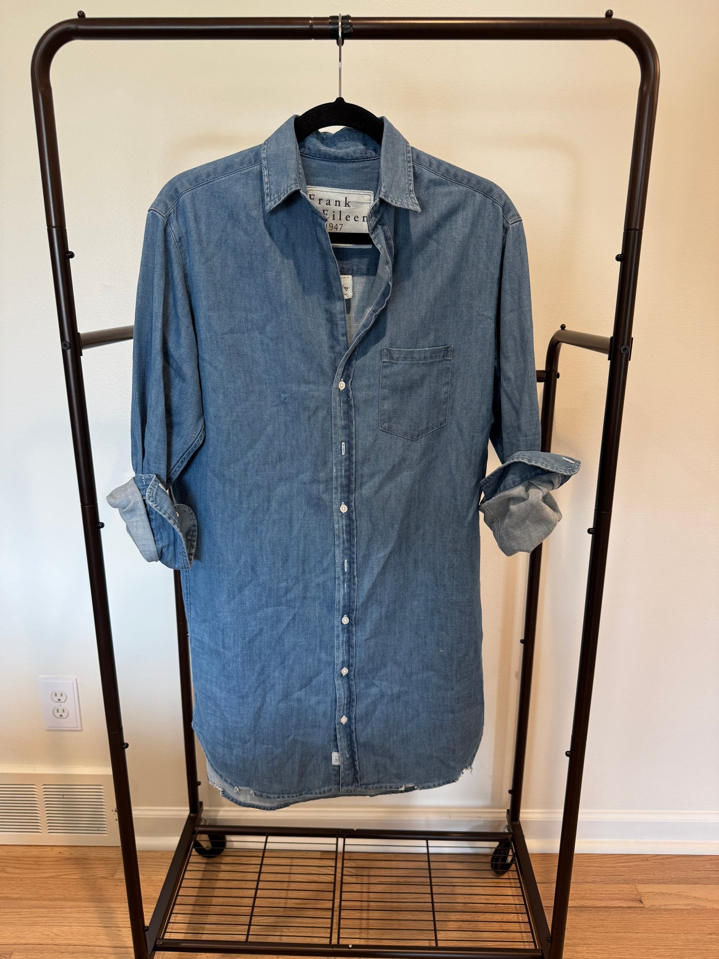 Frank and Eileen Mary Shirt Dress Vintage Stonewashed Indigo size XS