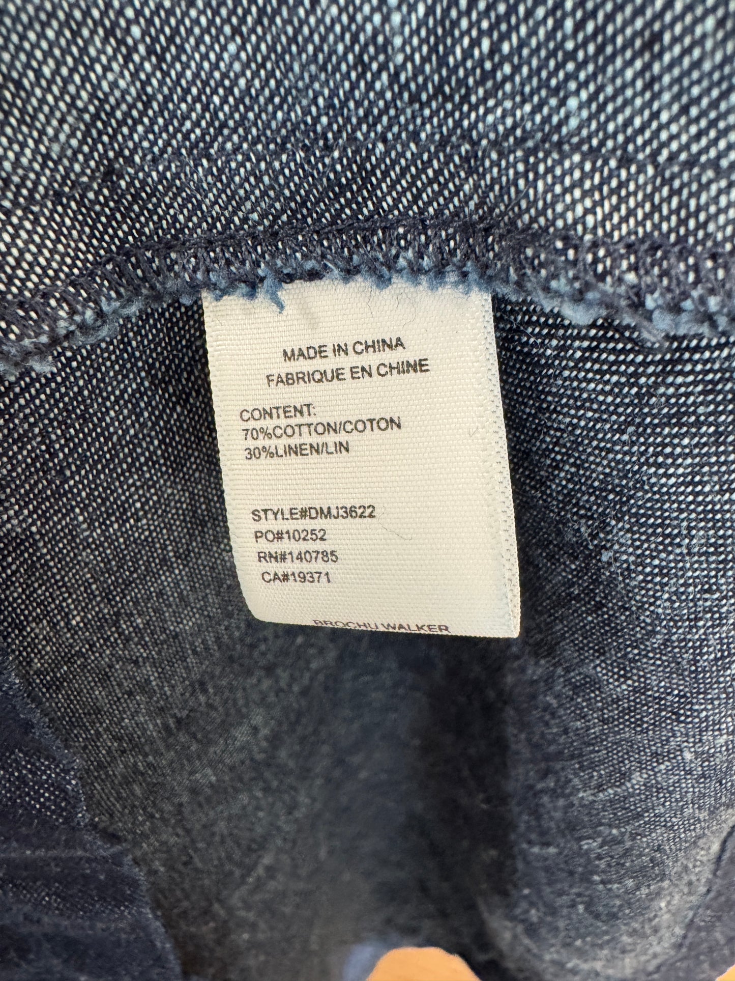 Brochu Walker The Havana Indigo Denim Dress size L