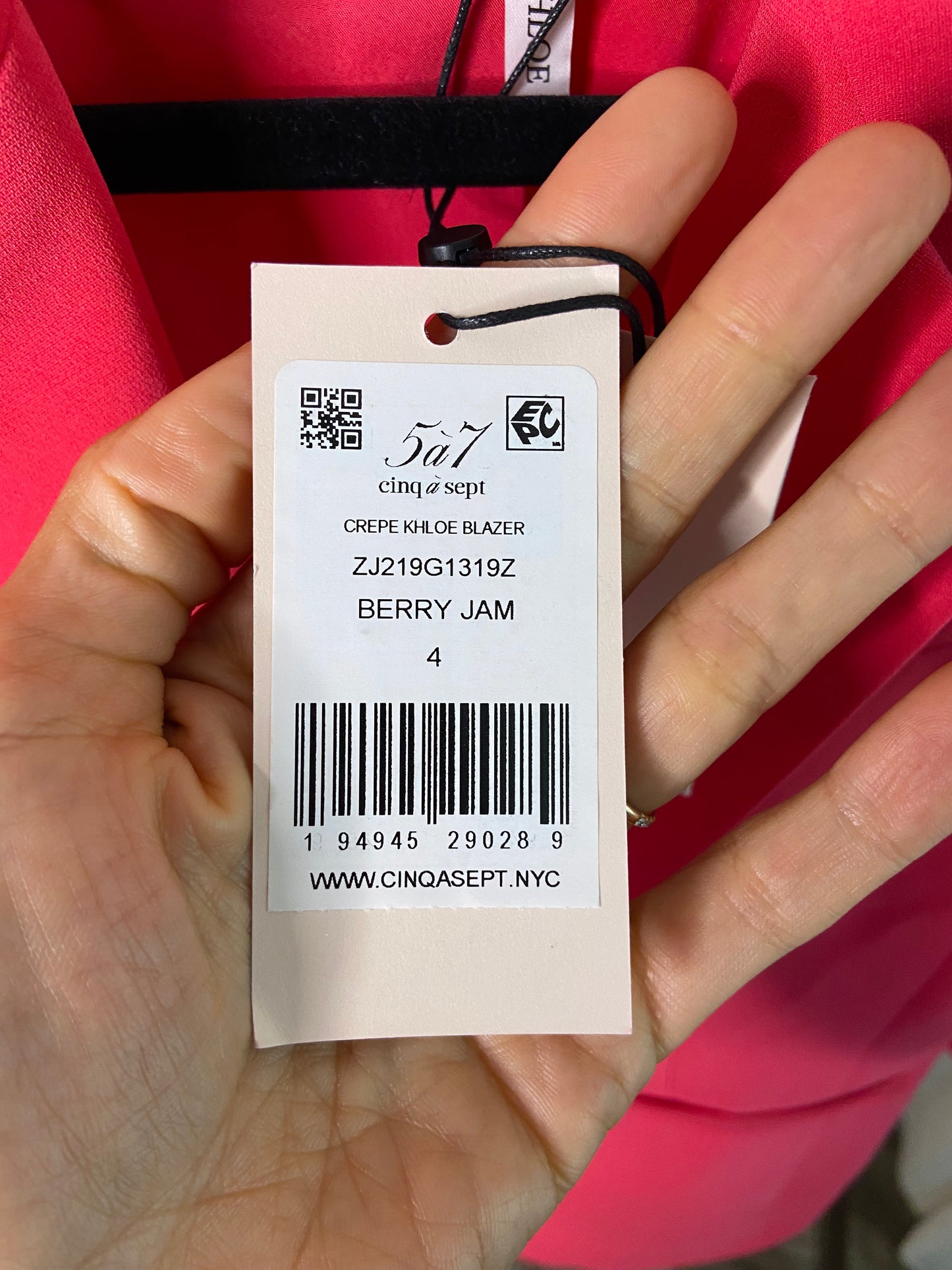 Cinq a Sept Crepe Khloe Blazer size 6