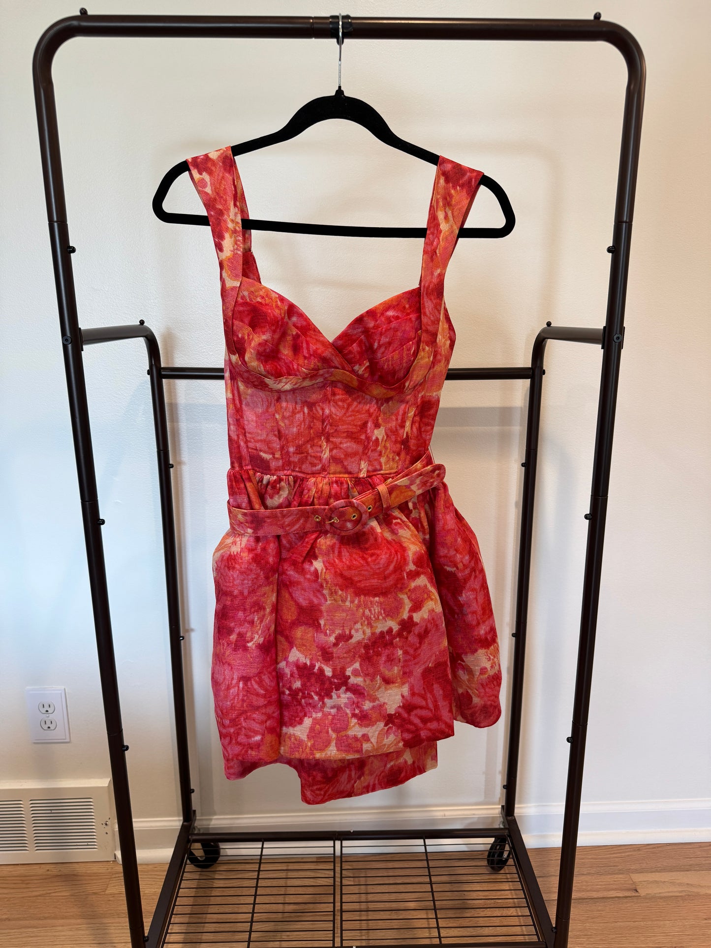 Zimmermann High Tide Mini Dress in Pink size 0 US 4