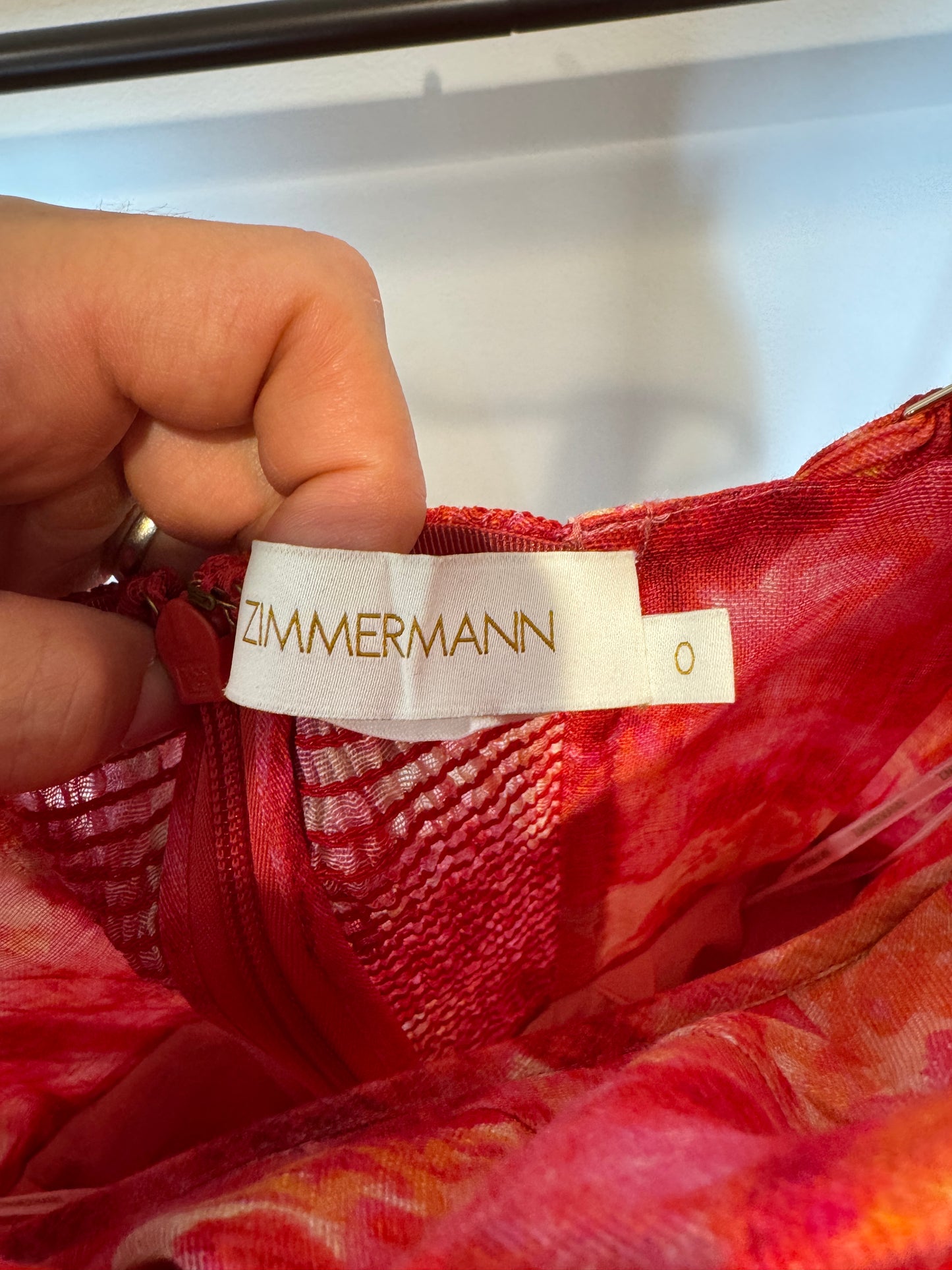 Zimmermann High Tide Mini Dress in Pink size 0 US 4