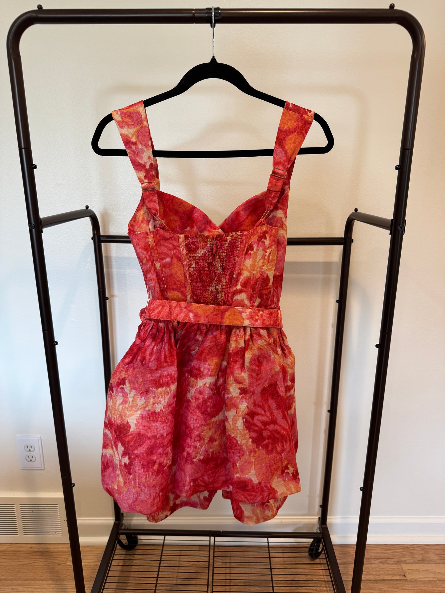 Zimmermann High Tide Mini Dress in Pink size 0 US 4