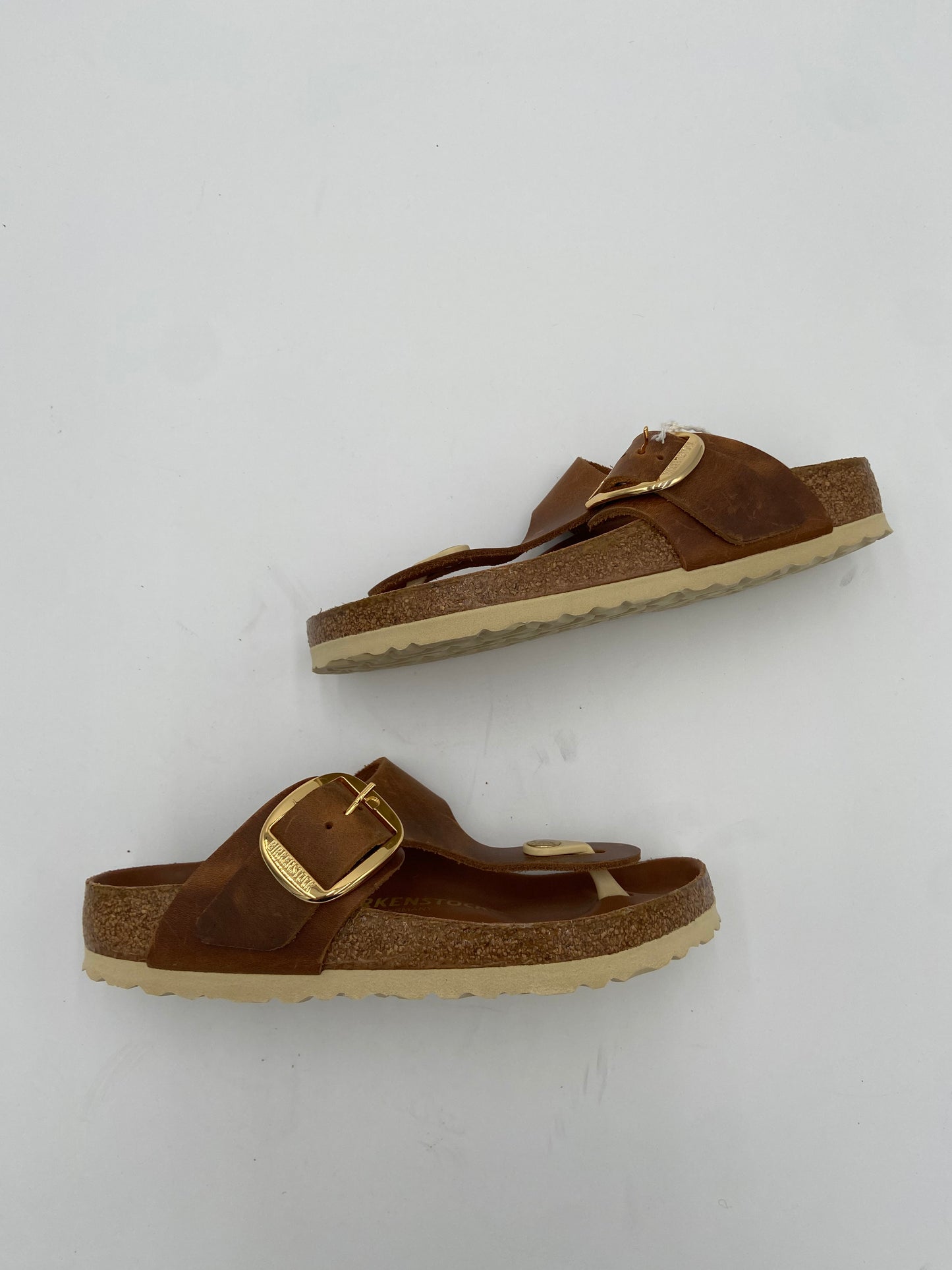 Birkenstock Gizeh Big Buckle Cognac Sandals size 36 US 5-5.5