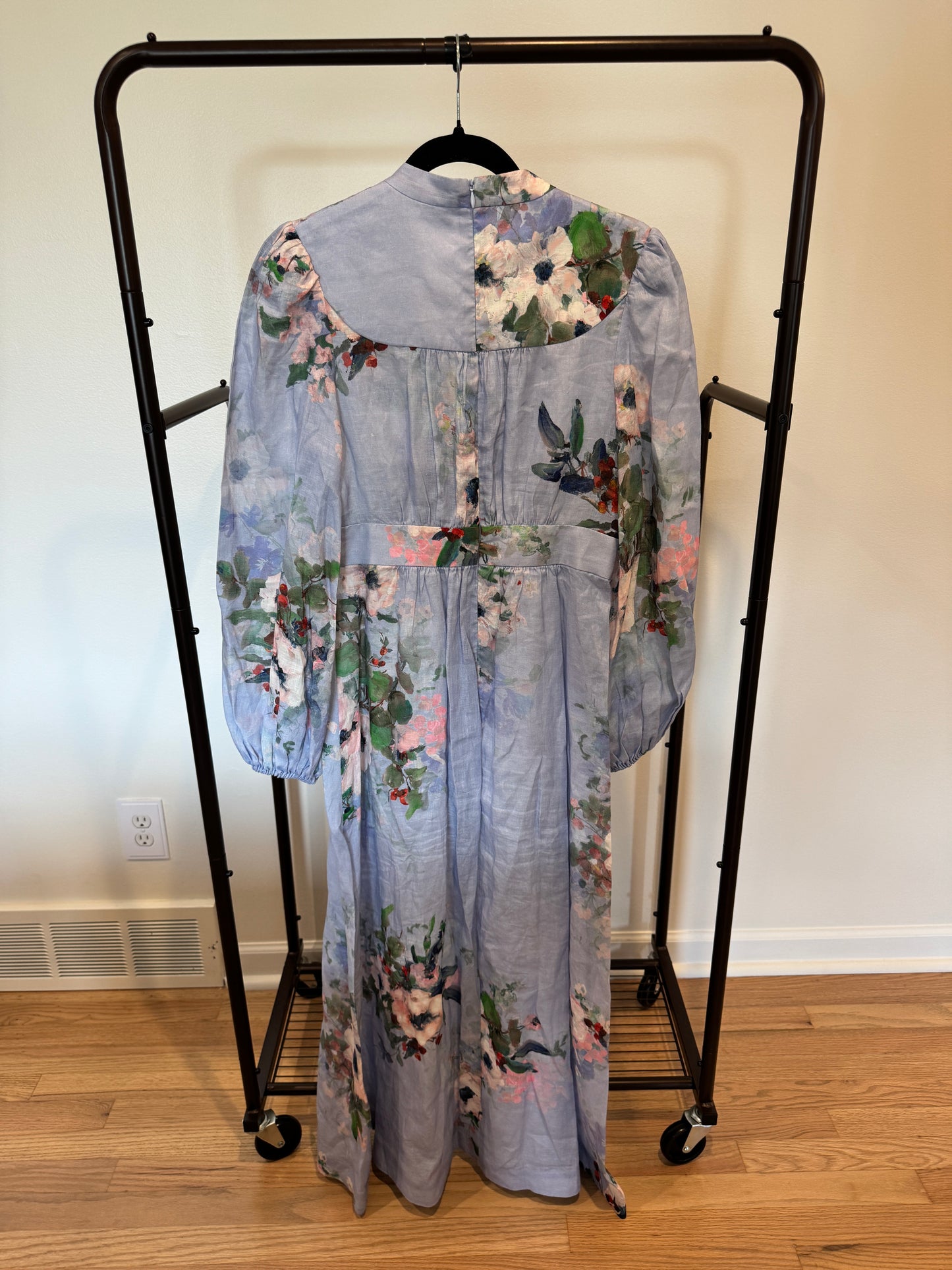 Zimmermann Everley Linen Midi Dress size 1 US 6