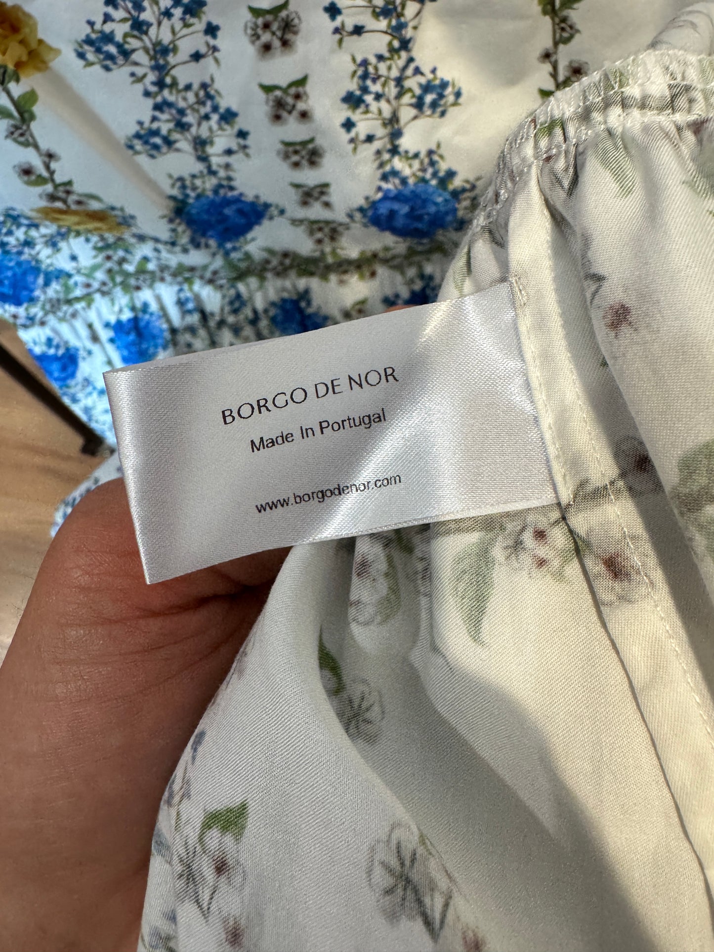 Borgo De Nor Daniela Floral-Print Cotton Midi Dress size 6