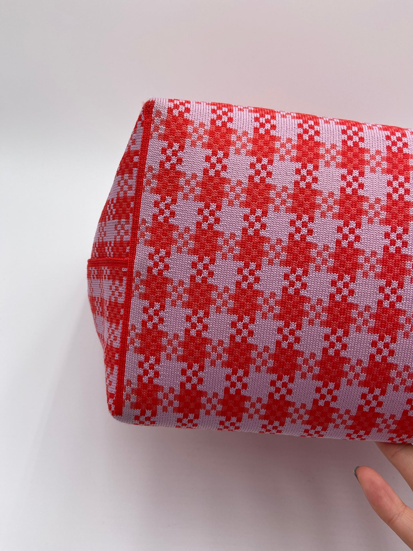 Rothy's Poppy Gingham Washable Tote