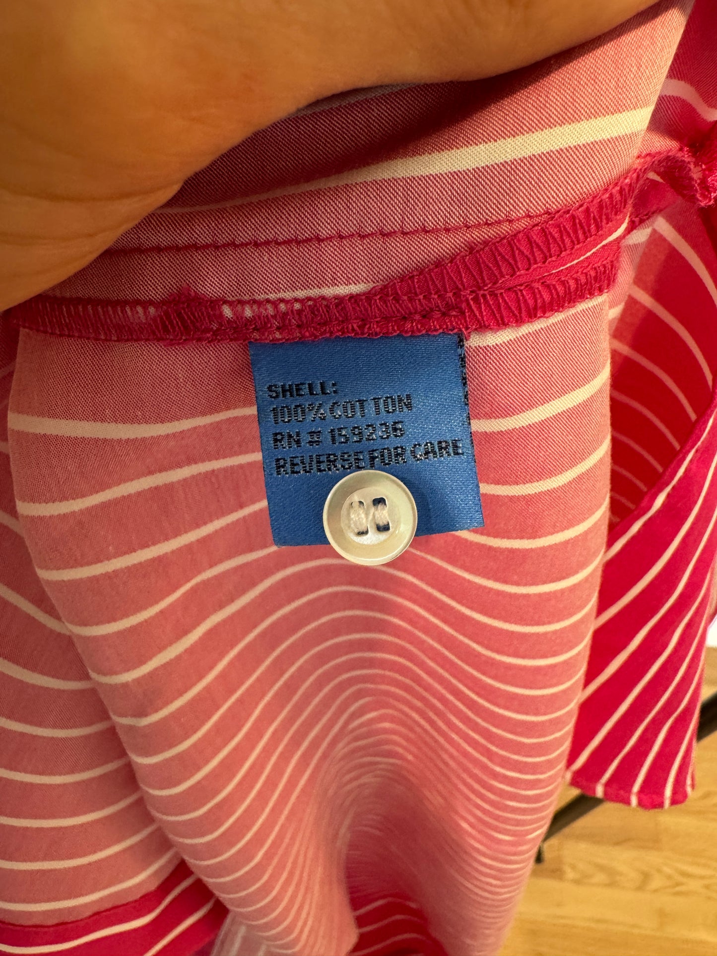 J. McLaughlin Pink Orla Midi Dress in Pink Stripe size XL