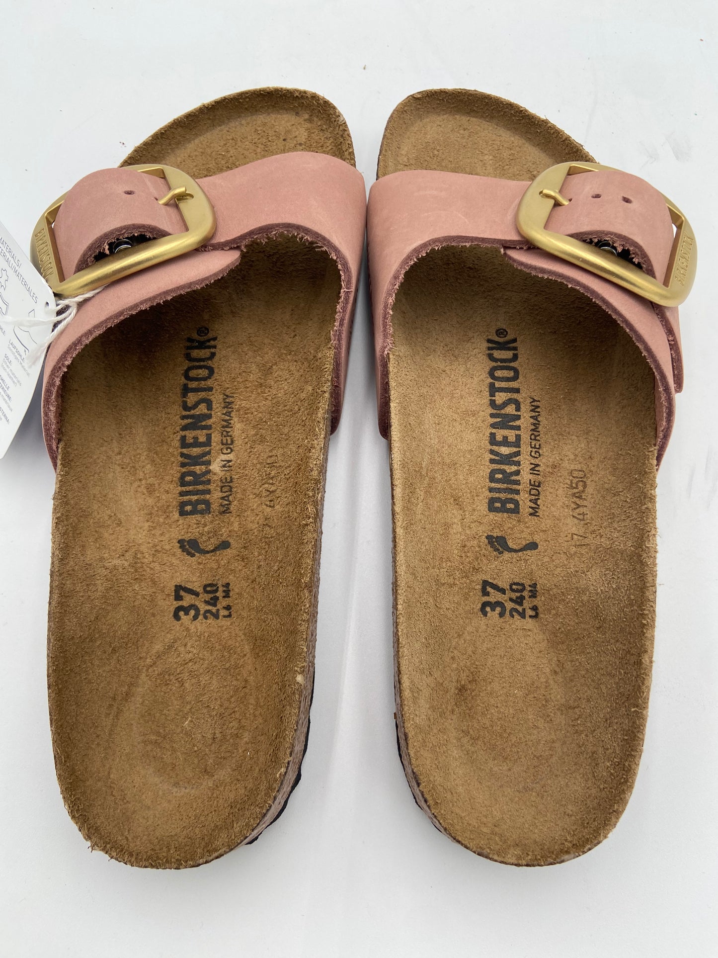 Birkenstock Madrid Big Buckle Faded Purple Sandals size 37 US 6-6.5