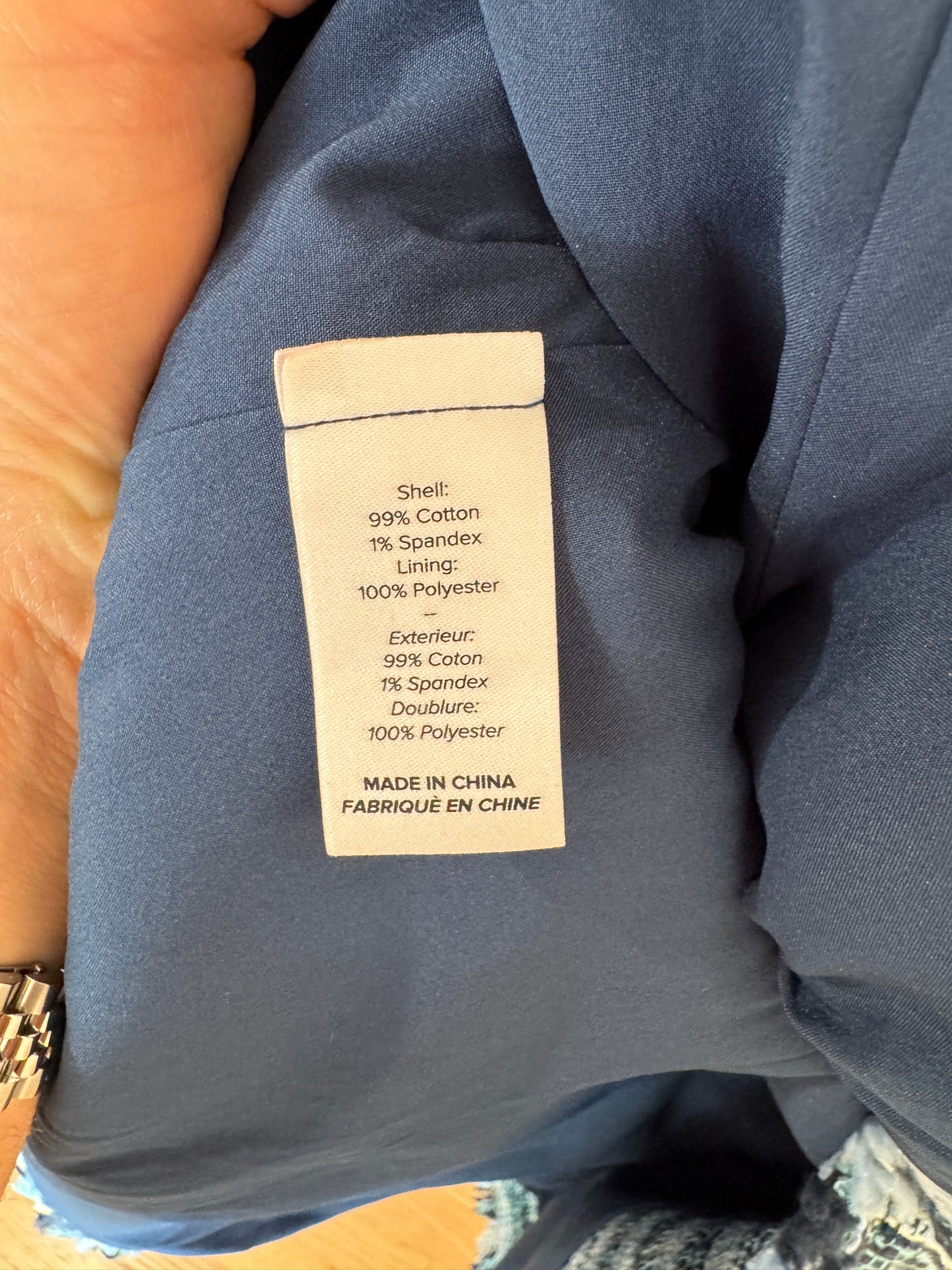 Cinq a Sept Khloe Blue Tweed Blazer size 6