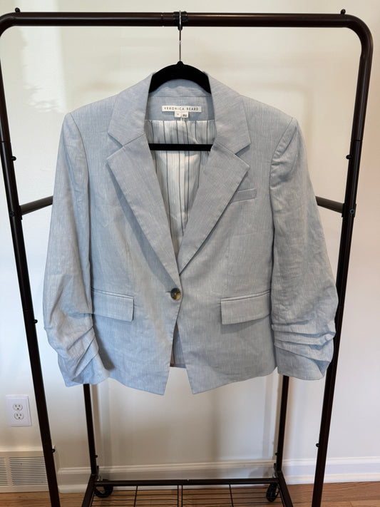 Veronica Beard Aaliyah Dickey Jacket in Heathered Vapor size 10