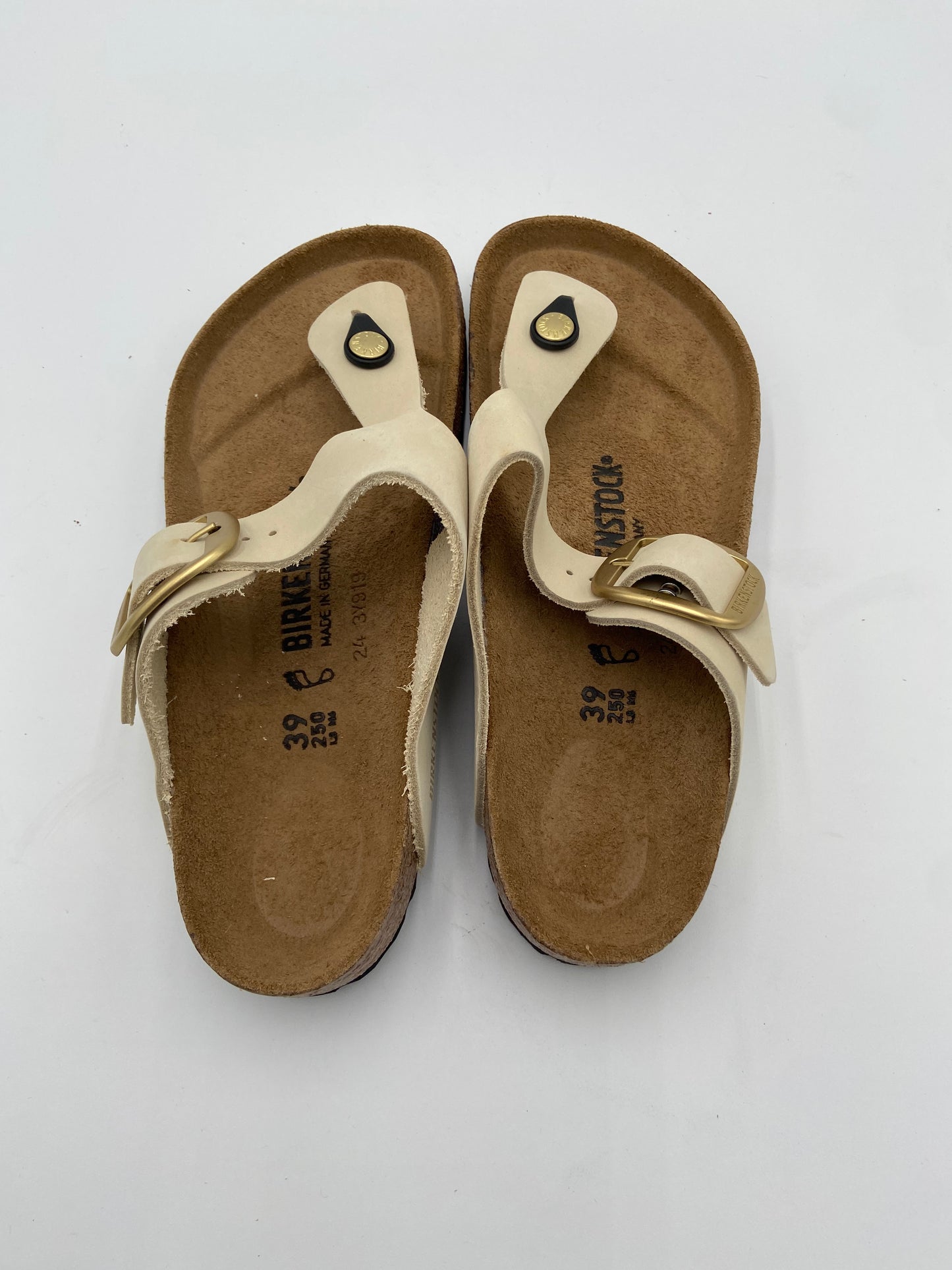 Birkenstock Gizeh Big Buckle High Shine Sandals size 39 US 8-8.5