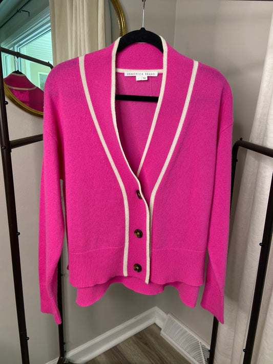Veronica Beard Trisa Cashmere Cardigan size L