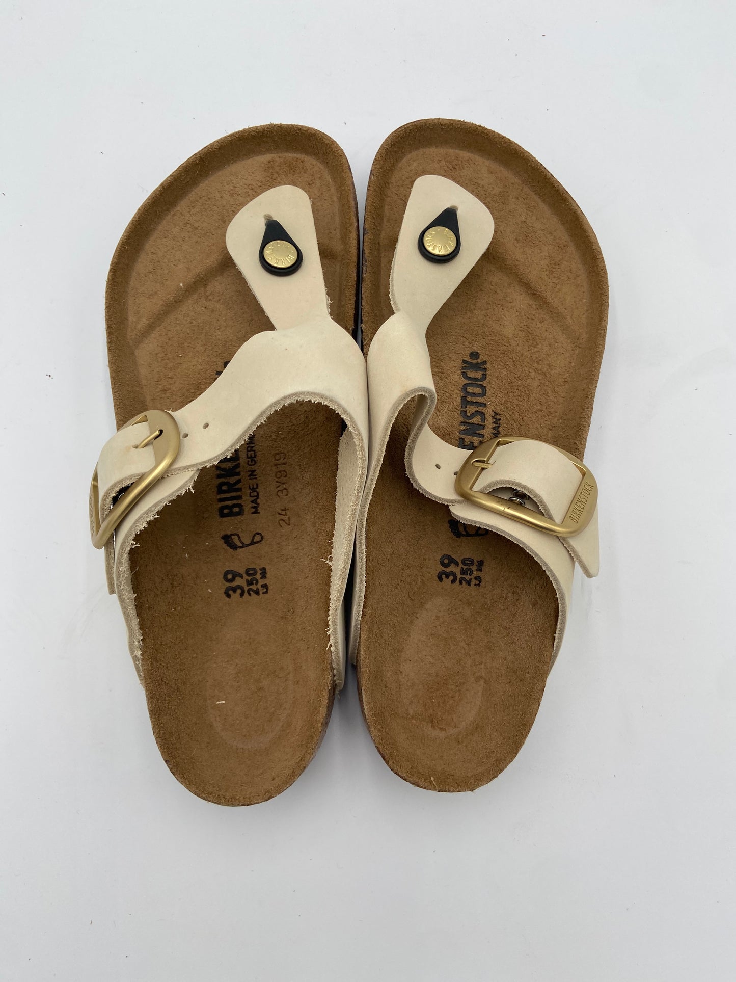Birkenstock Gizeh Big Buckle High Shine Sandals size 39 US 8-8.5