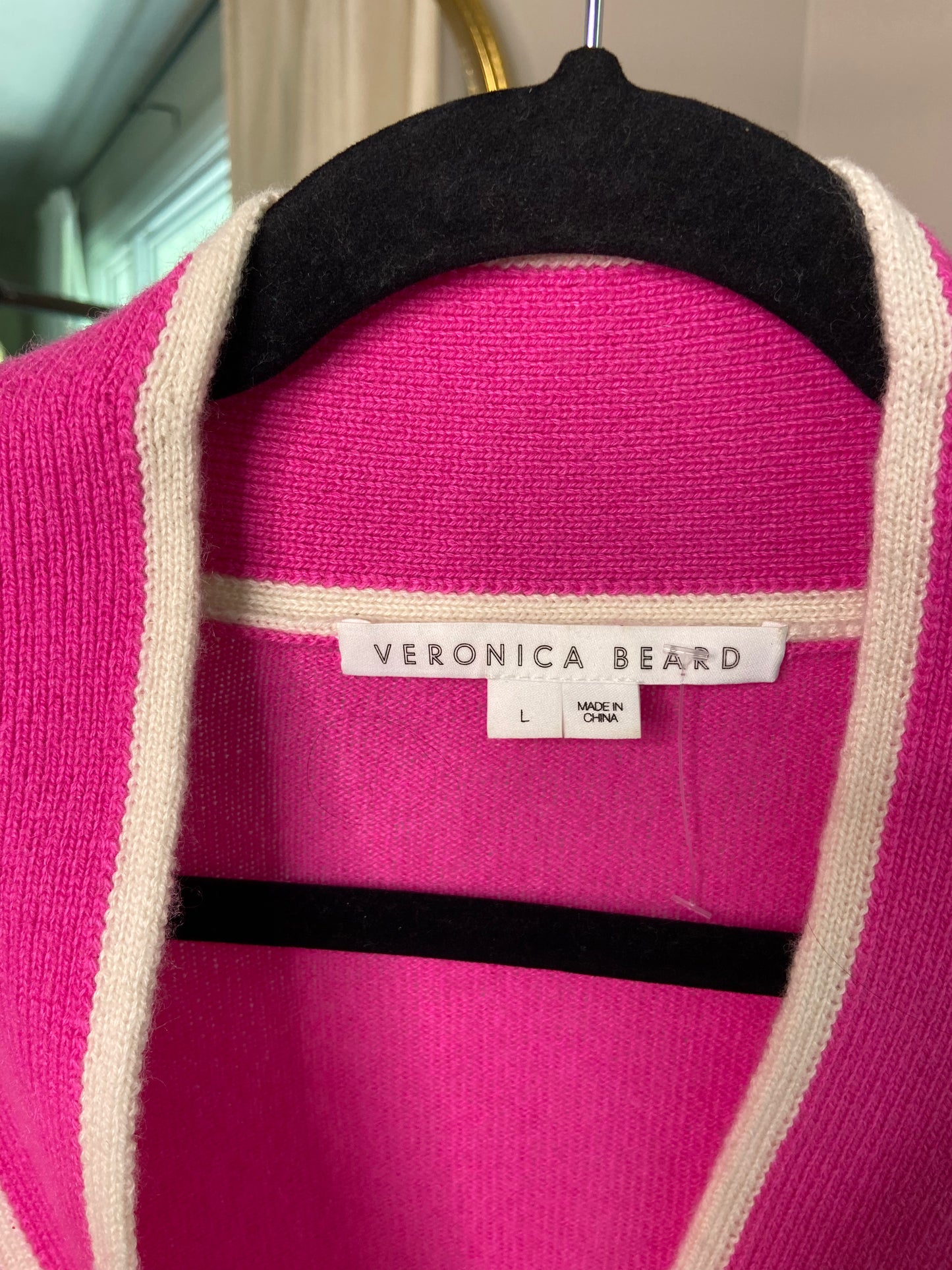 Veronica Beard Trisa Cashmere Cardigan size L