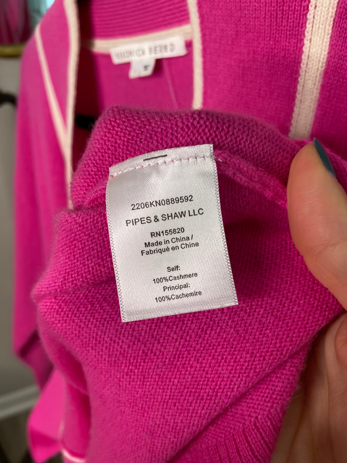 Veronica Beard Trisa Cashmere Cardigan size L