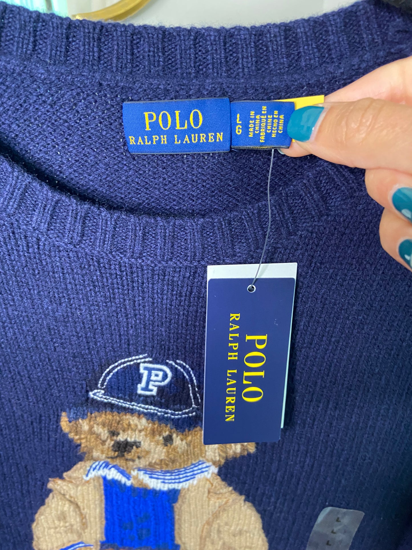 Polo Ralph Lauren Bear Sweater size L