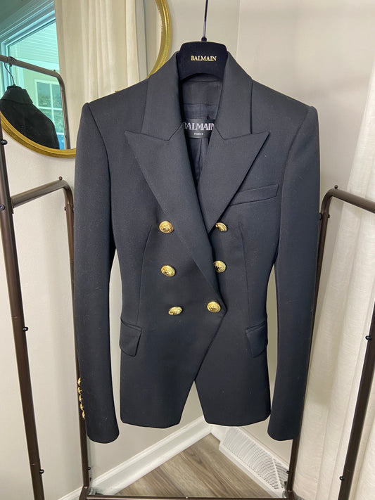 Balmain Fitted Double Breasted Blazer size XS - 34