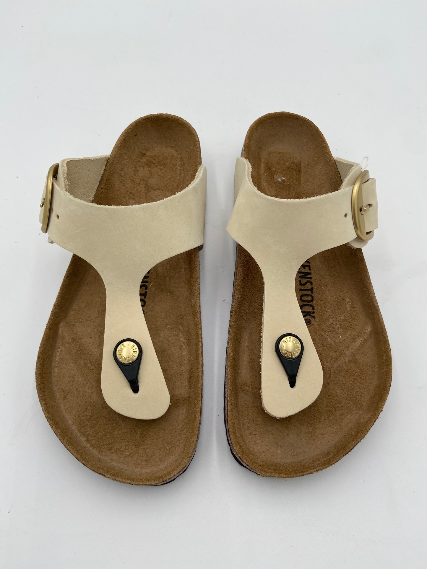 Birkenstock Gizeh Big Buckle High Shine Sandals size 38 US 7-7.5