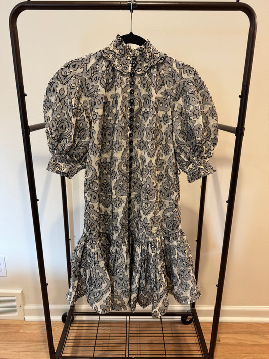 Zimmermann Wylie Lantern Mini Dress size 0 US 4