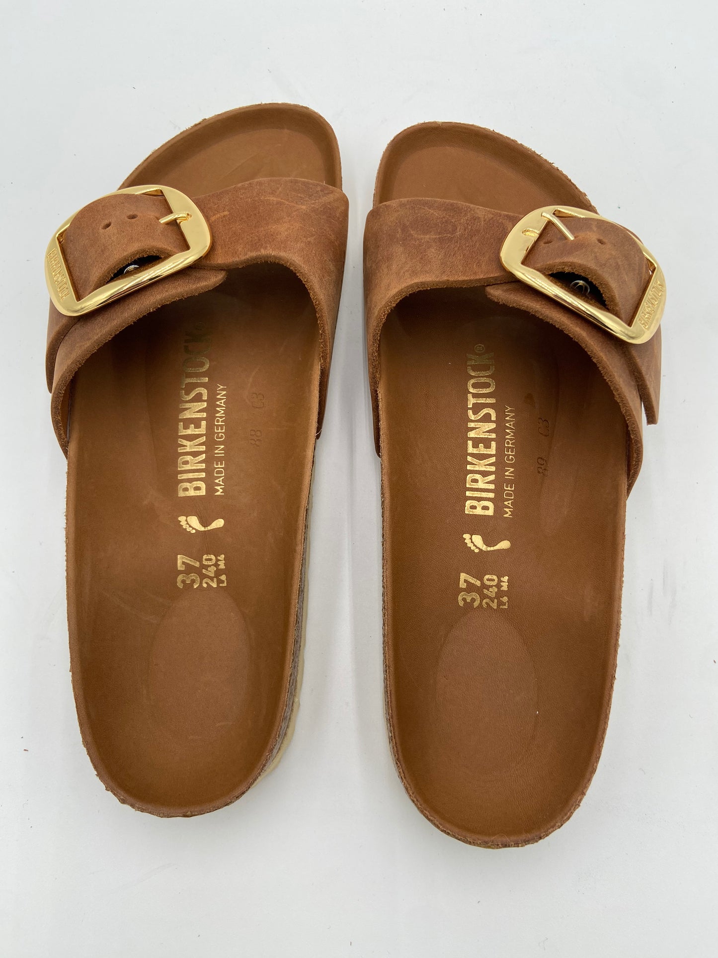 Birkenstock Madrid Big Buckle Nubuck Sandals size 37 US6-6.5