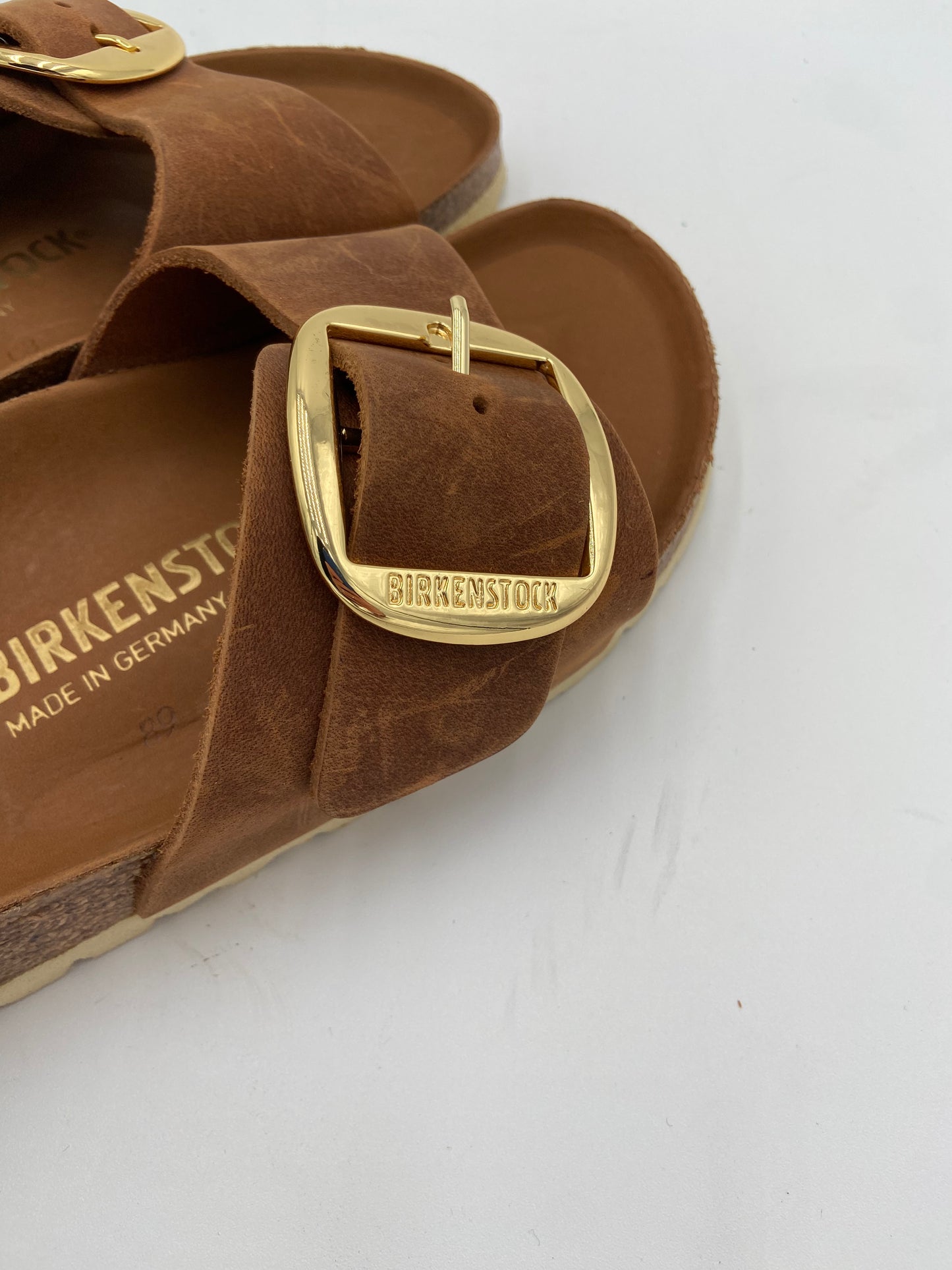 Birkenstock Madrid Big Buckle Nubuck Sandals size 37 US6-6.5