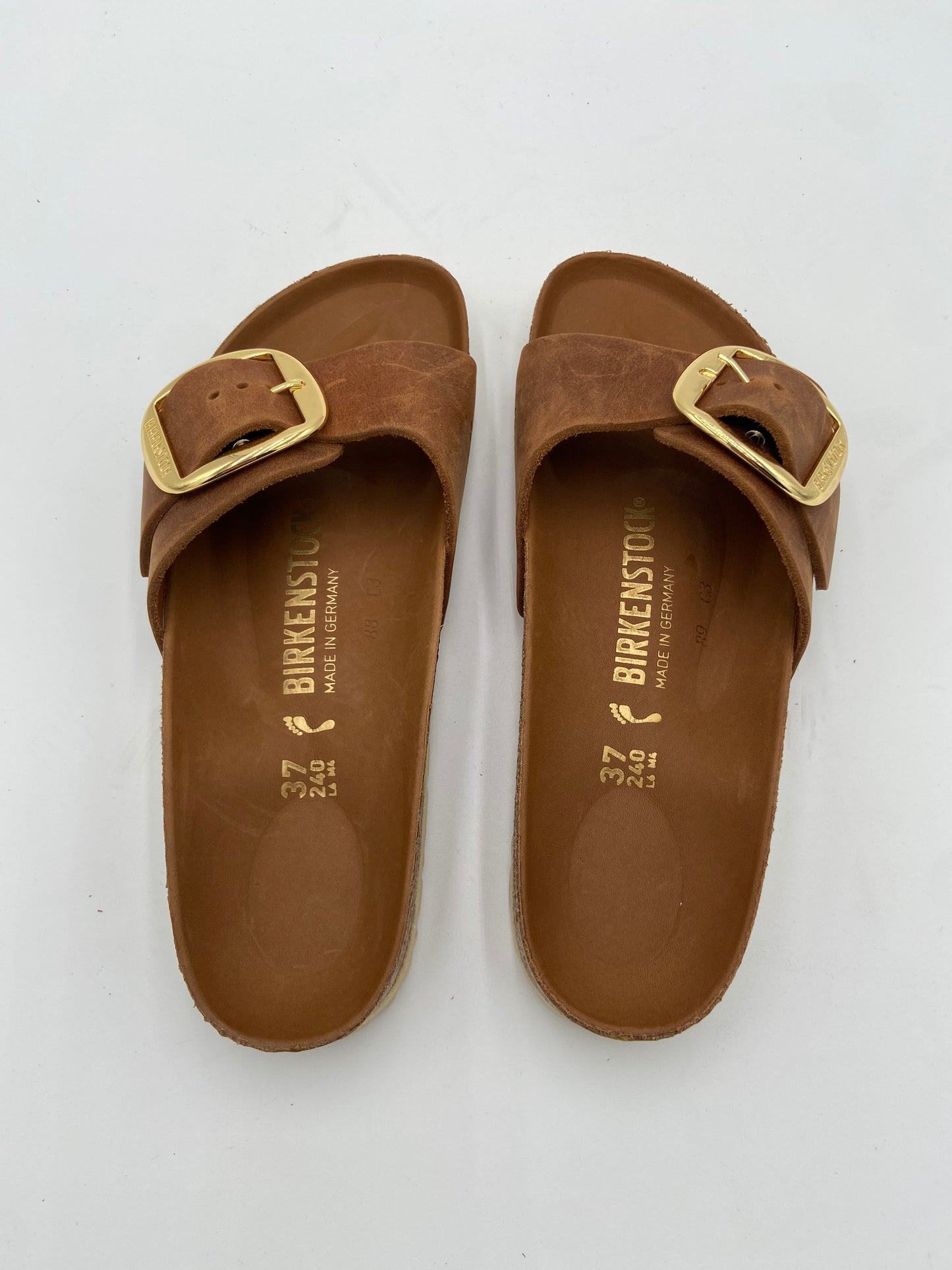Birkenstock Madrid Big Buckle Nubuck Sandals size 37 US6-6.5