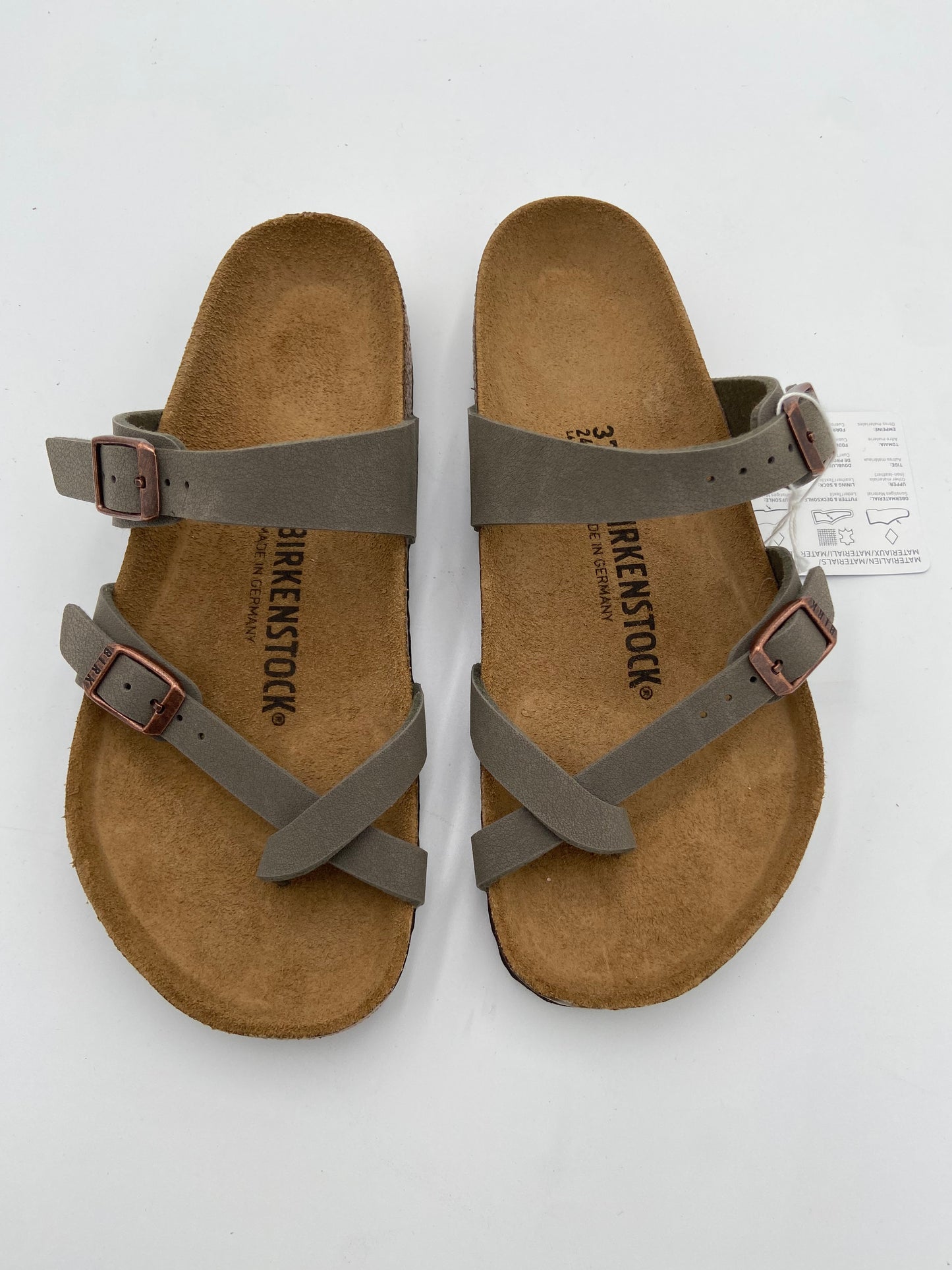 Birkenstock Mayari Mocha Birkibuck Sandals size 37 US 6-6.5