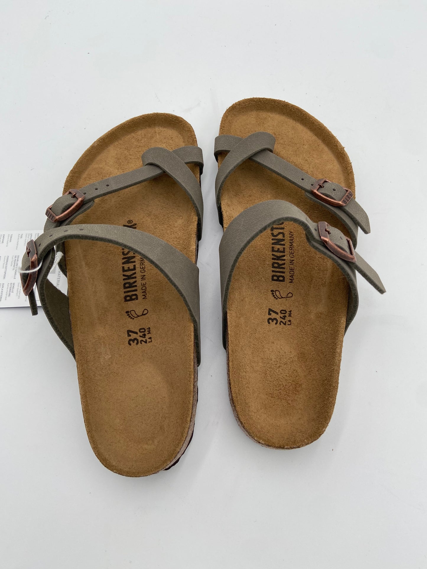Birkenstock Mayari Mocha Birkibuck Sandals size 37 US 6-6.5