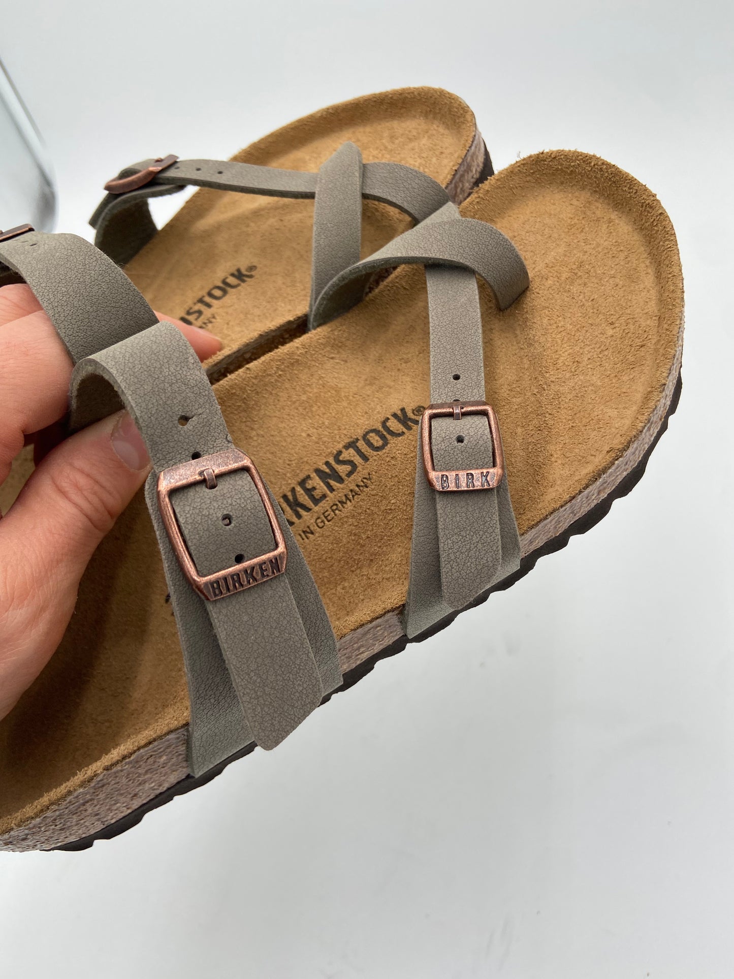 Birkenstock Mayari Mocha Birkibuck Sandals size 37 US 6-6.5