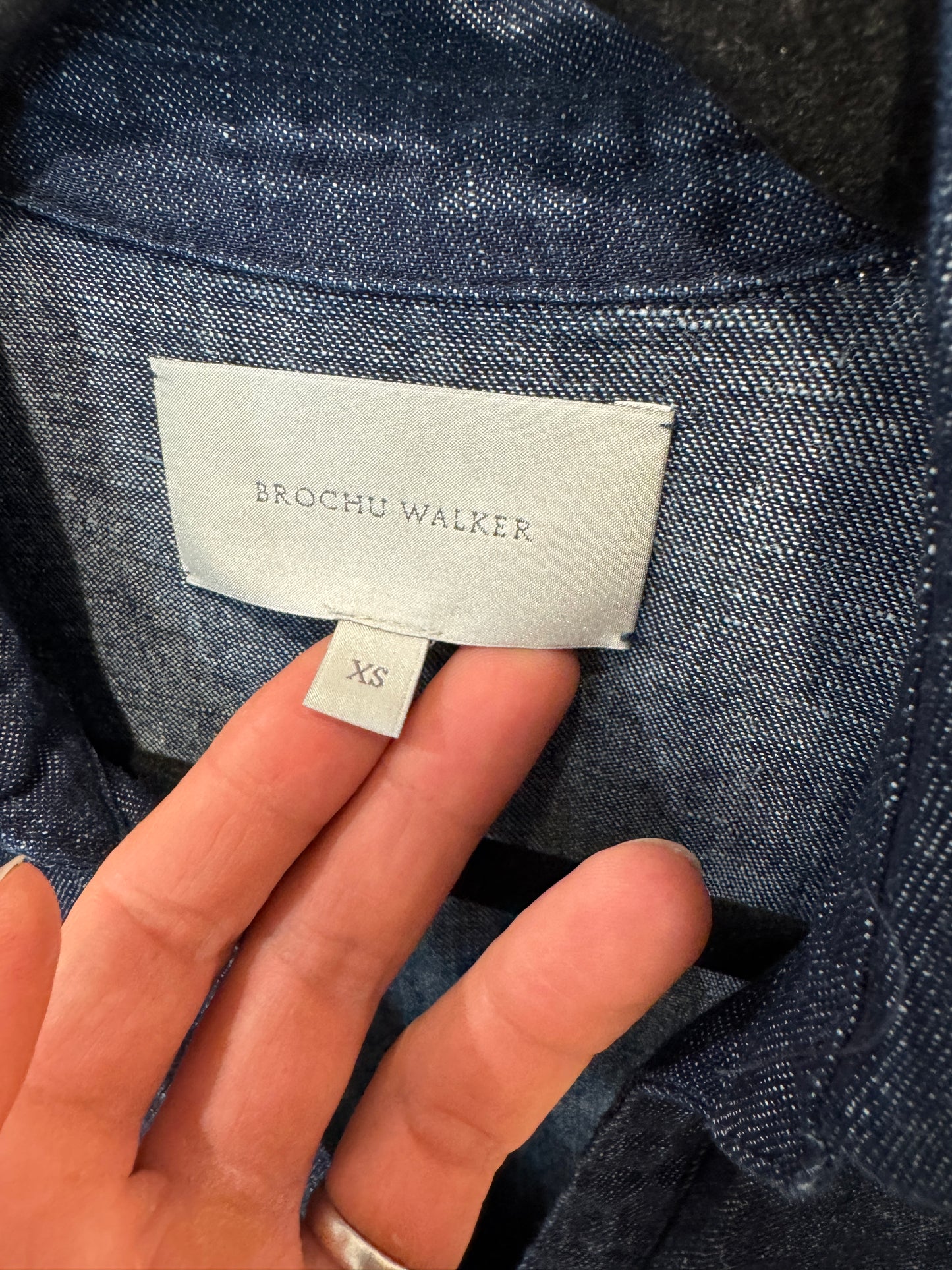 Brochu Walker The Havana Indigo Denim Dress size XS