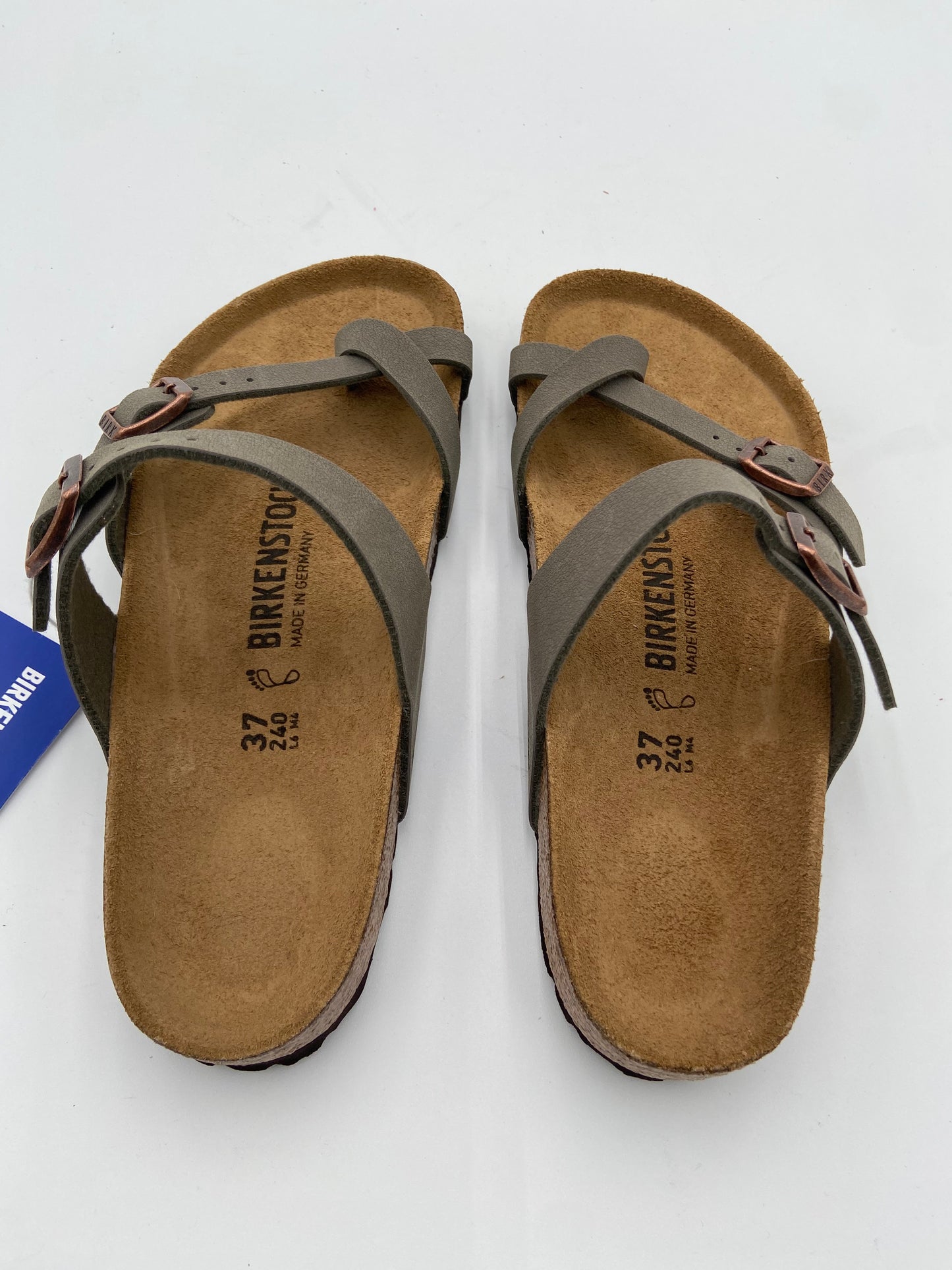 Birkenstock Mayari Mocha Birkibuck Sandals size 37 US 6-6.5