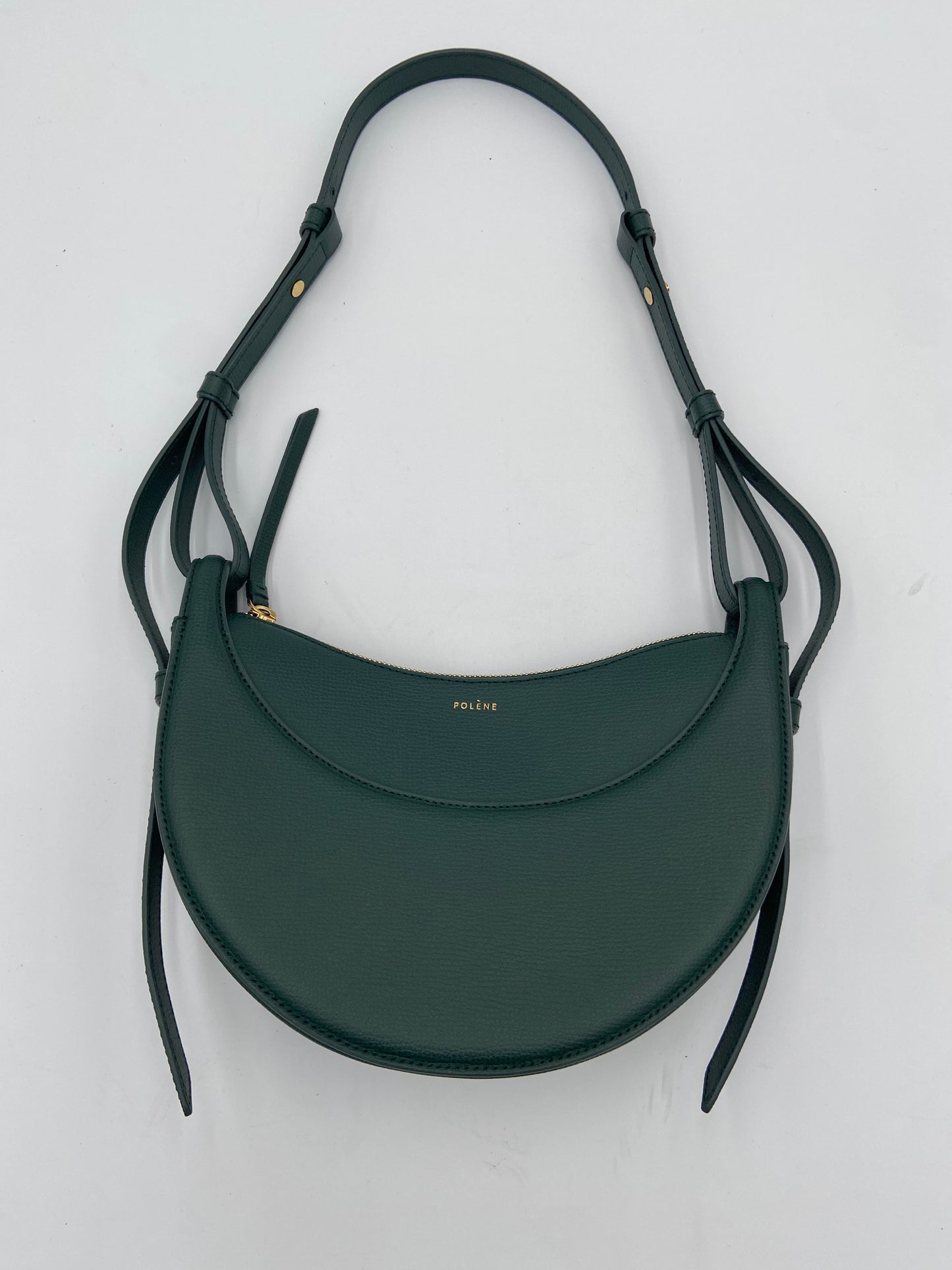 Polene Numero Dix Crossbody Bag Edition Textured Green