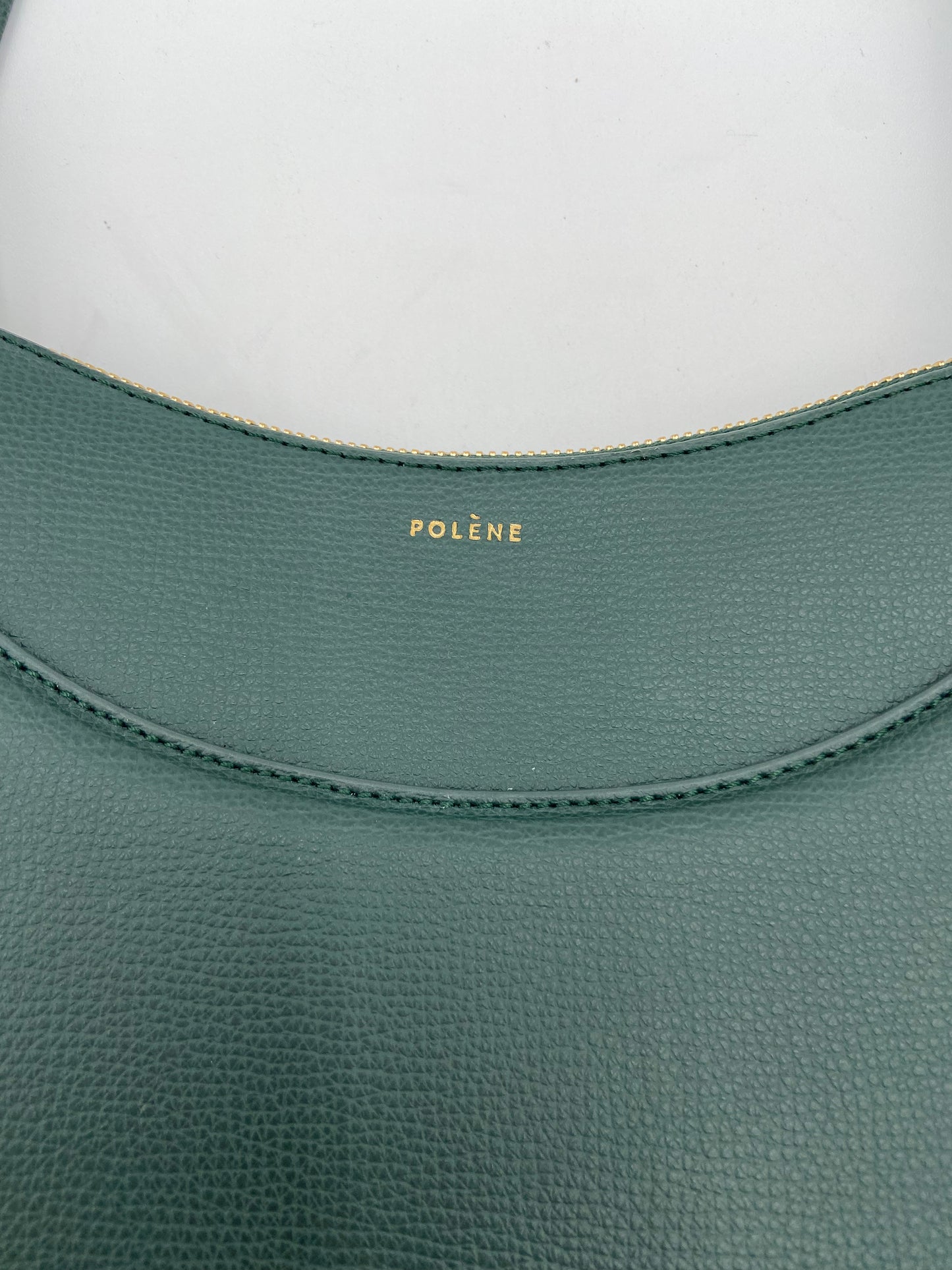 Polene Numero Dix Crossbody Bag Edition Textured Green