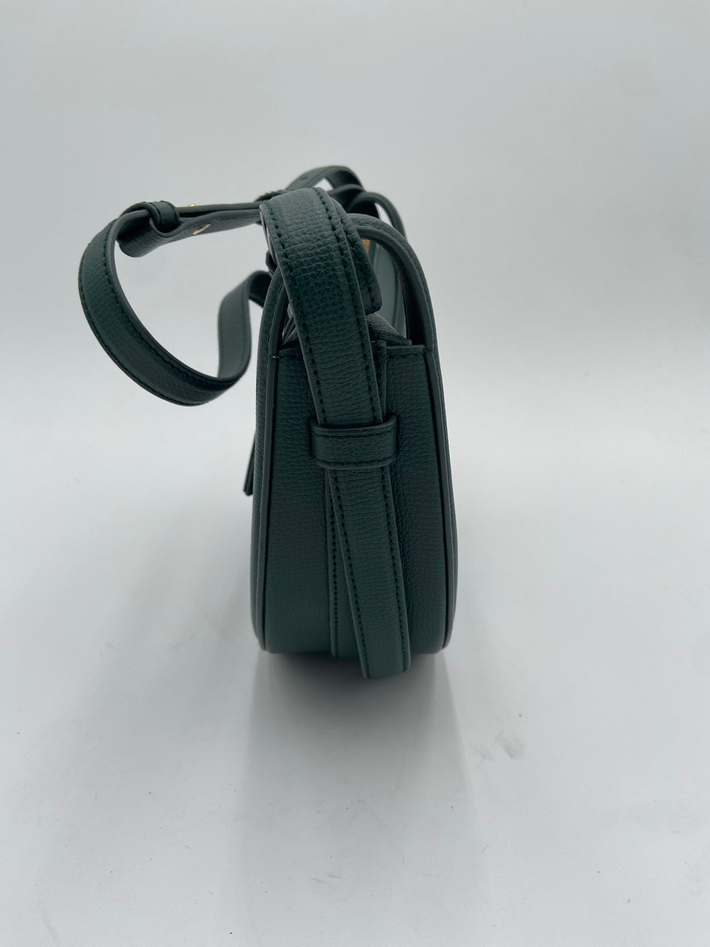 Polene Numero Dix Crossbody Bag Edition Textured Green