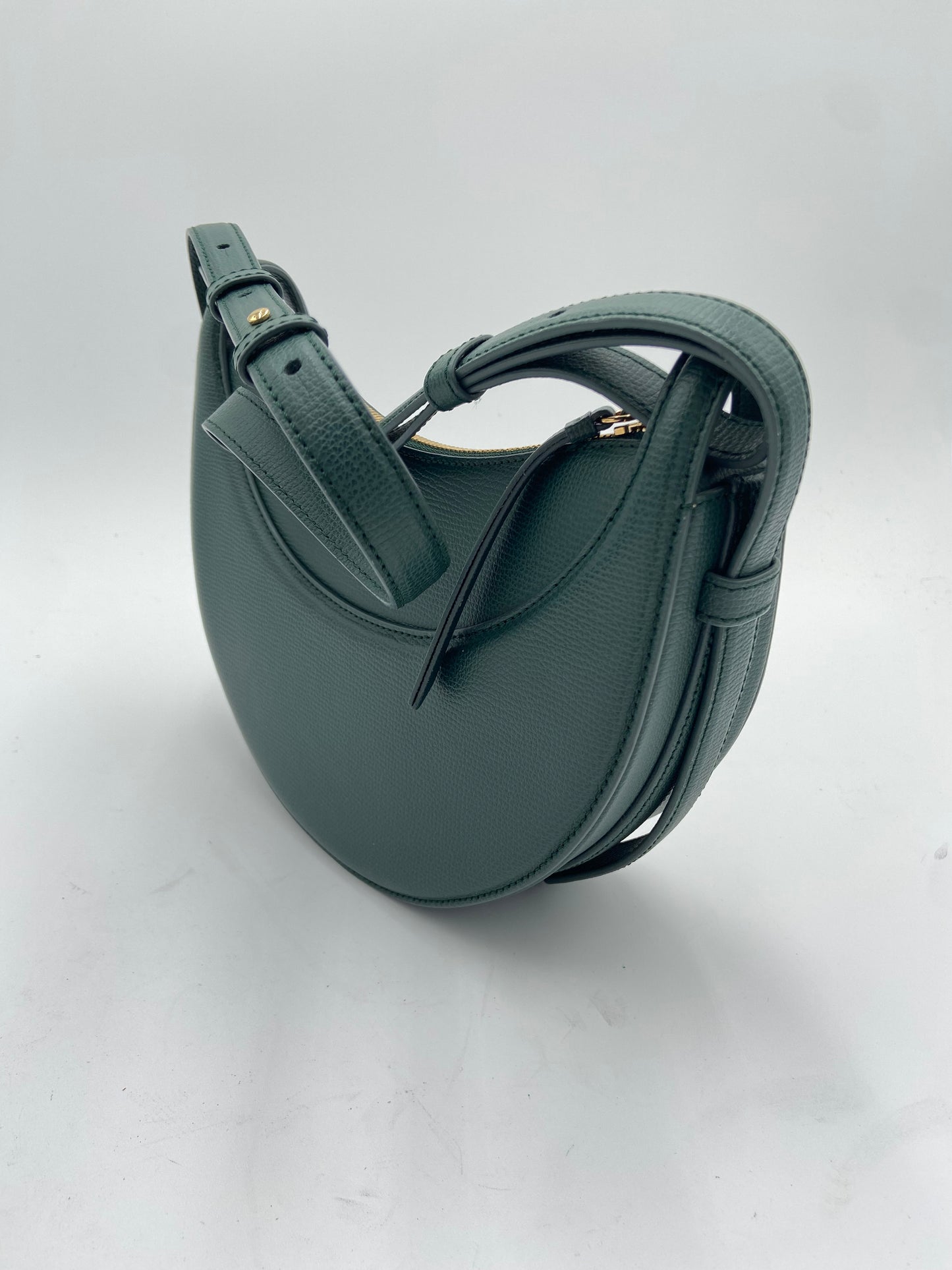 Polene Numero Dix Crossbody Bag Edition Textured Green