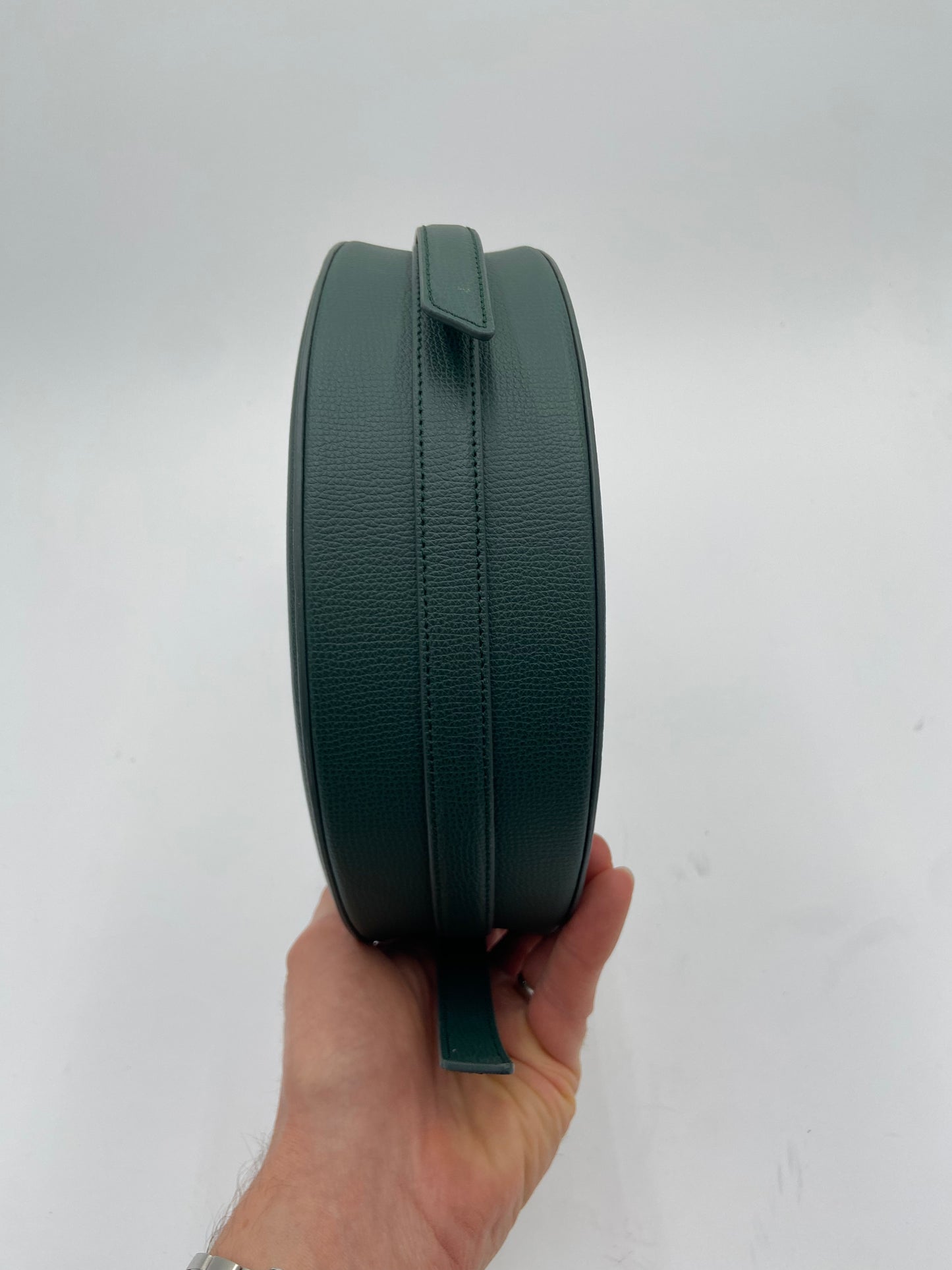 Polene Numero Dix Crossbody Bag Edition Textured Green