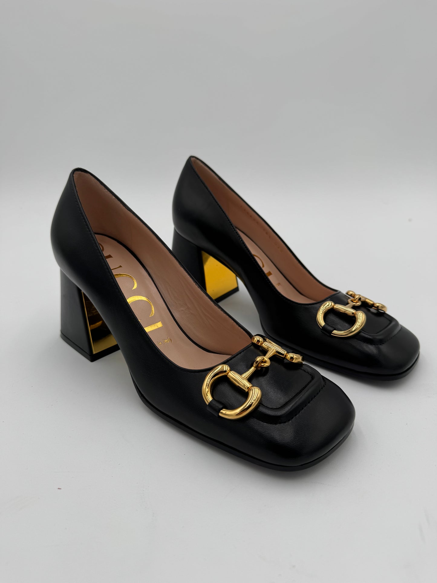 Gucci Horsebit-Detailed Leather Pumps size 36.5 US 6.5