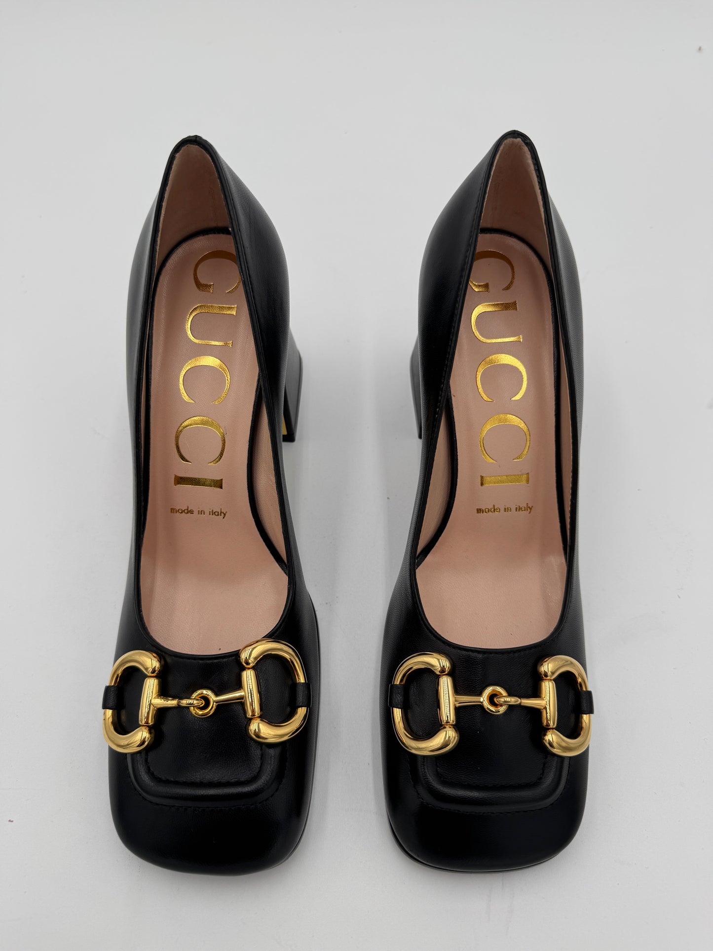 Gucci Horsebit-Detailed Leather Pumps size 36.5 US 6.5