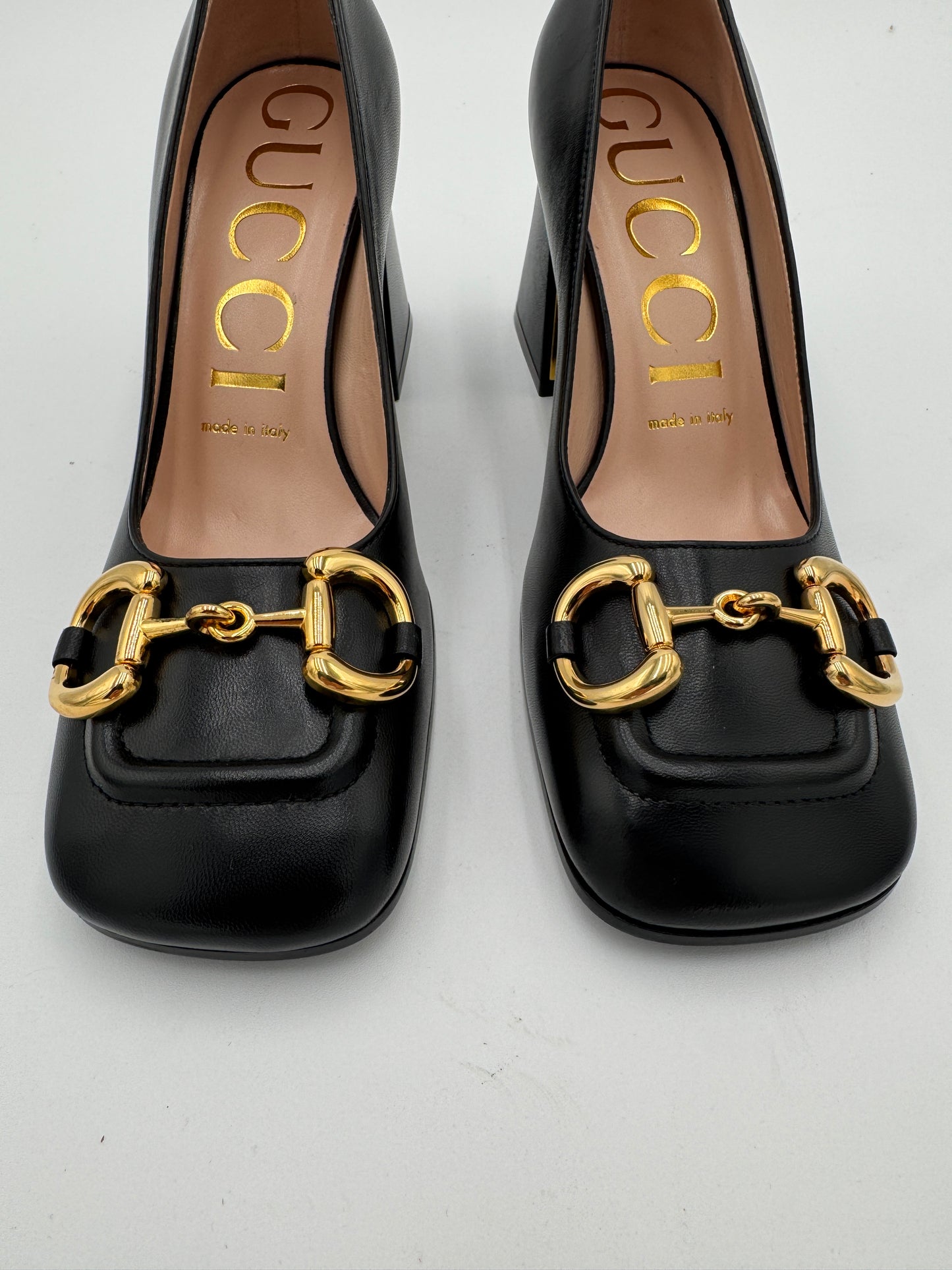 Gucci Horsebit-Detailed Leather Pumps size 36.5 US 6.5
