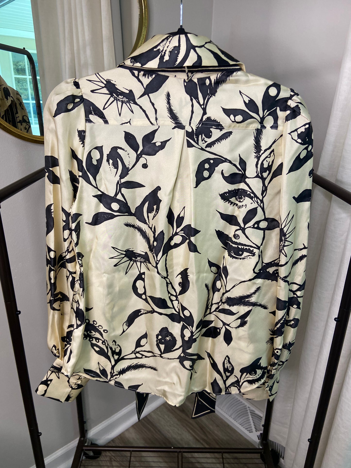 Zimmermann Ladybeetle Scarf Silk Button Down size