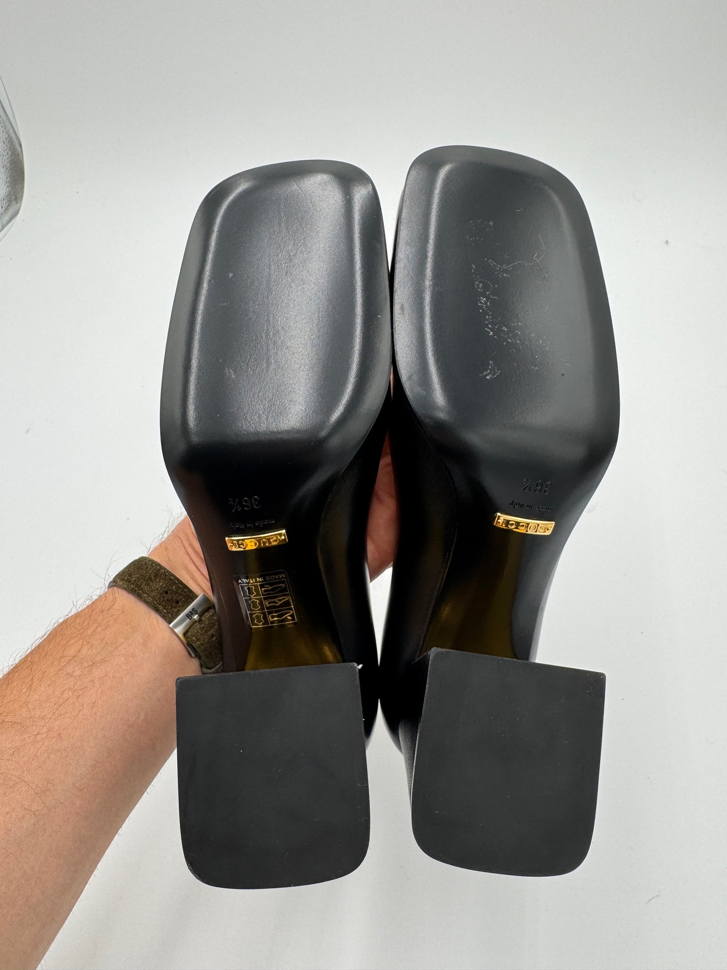 Gucci Horsebit-Detailed Leather Pumps size 36.5 US 6.5