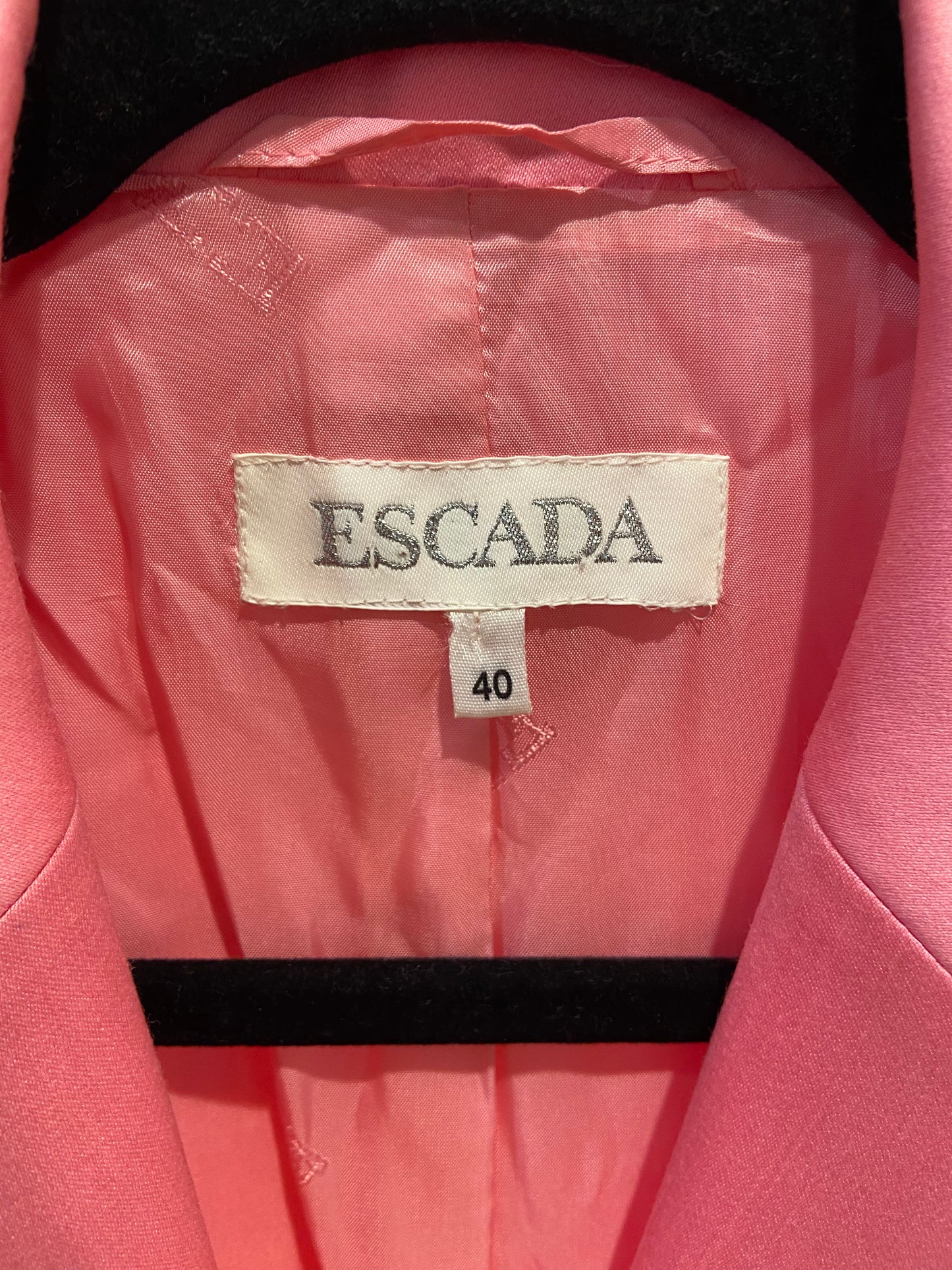 Escada Single Breasted Pink Vintage Blazer size 40 US 10
