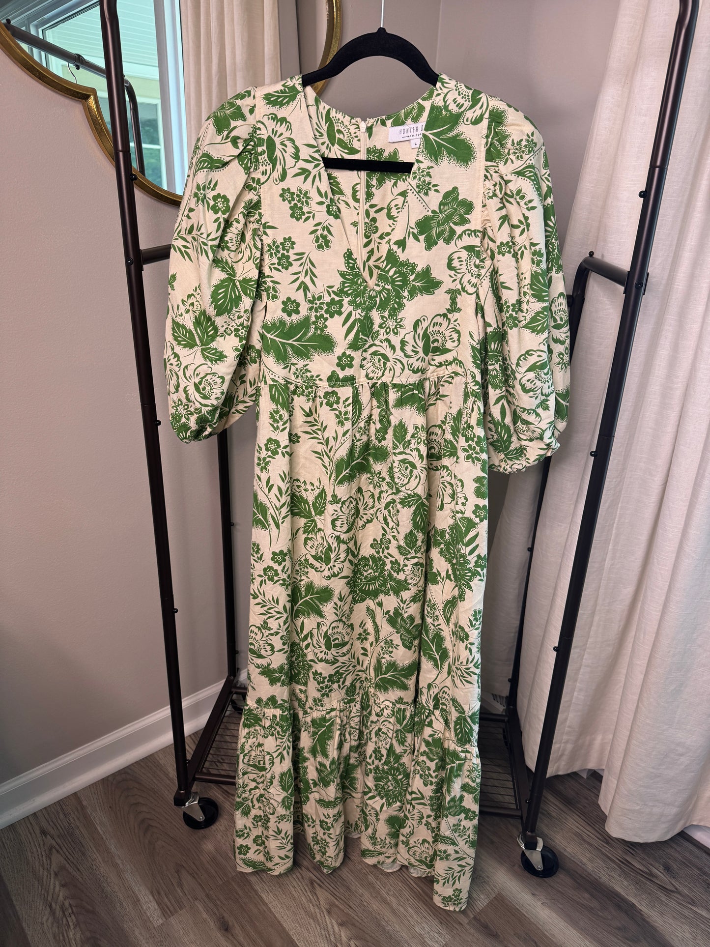 Hunter Bell Palmer Midi Dress size L