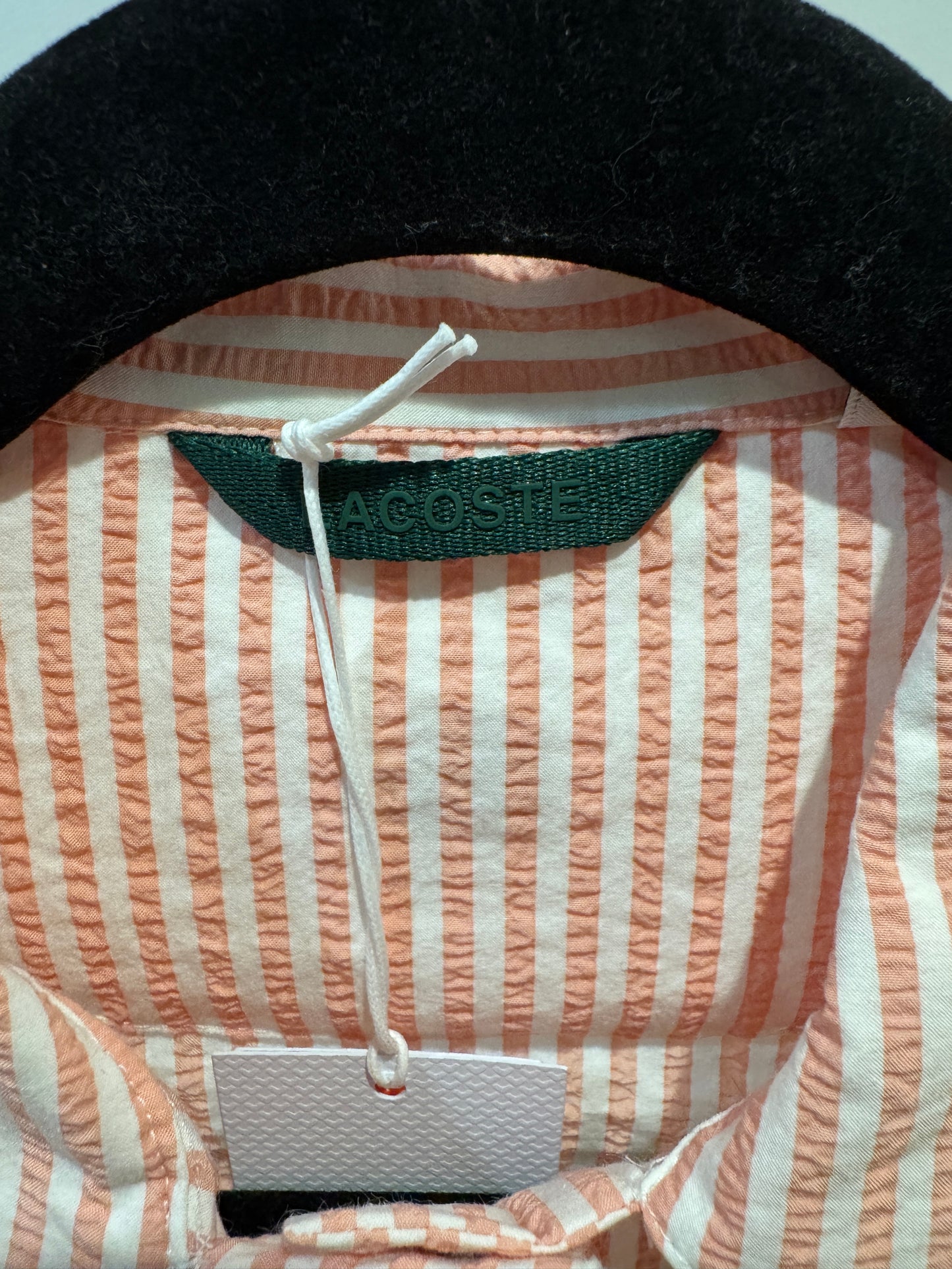 Lacoste Striped Seersucker Jacket with Seersucker Wrap Skirt size 36 US S
