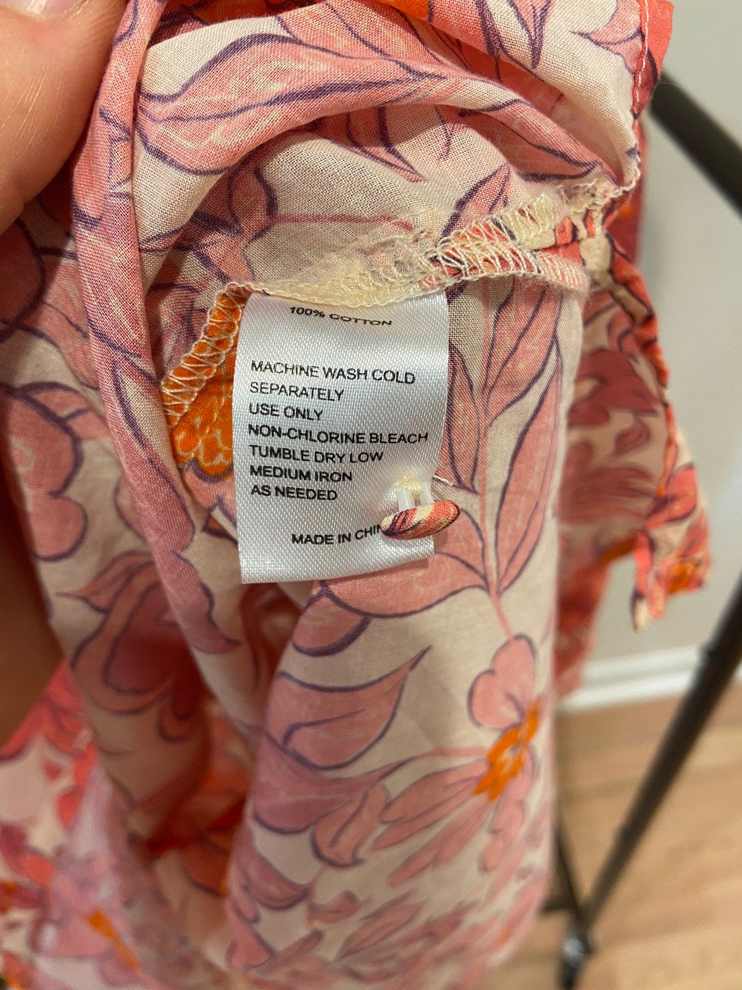 Trovata Bailey Blouse Tea Rose size Small