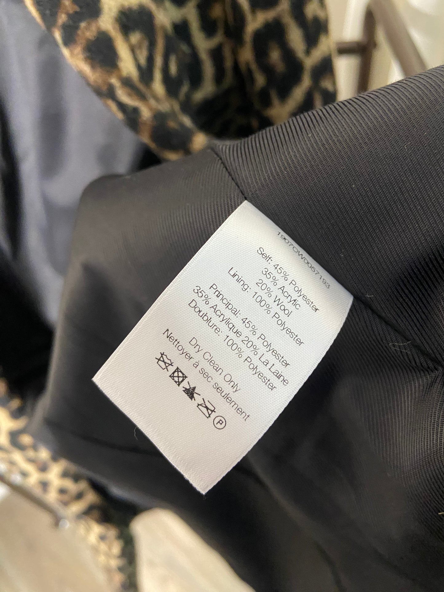 Veronica Beard Sienna Dickey Leopard Coat size 4