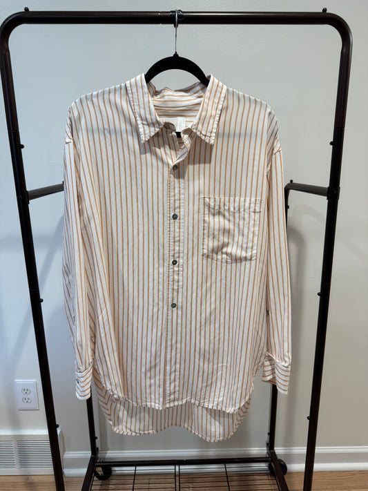 Citizens of Humanity Kayla Shirt In Sherbet Stripe size L