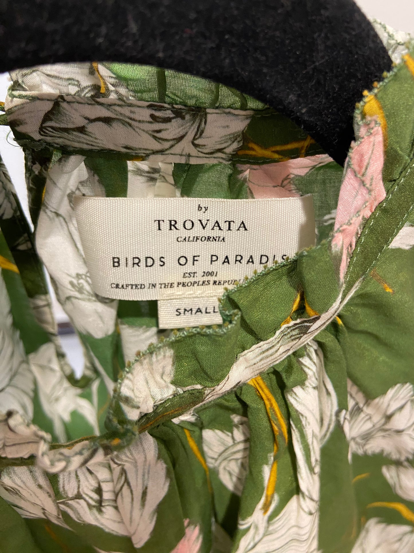 Trovata Carla Highneck Shirt Morning Tulip size Small